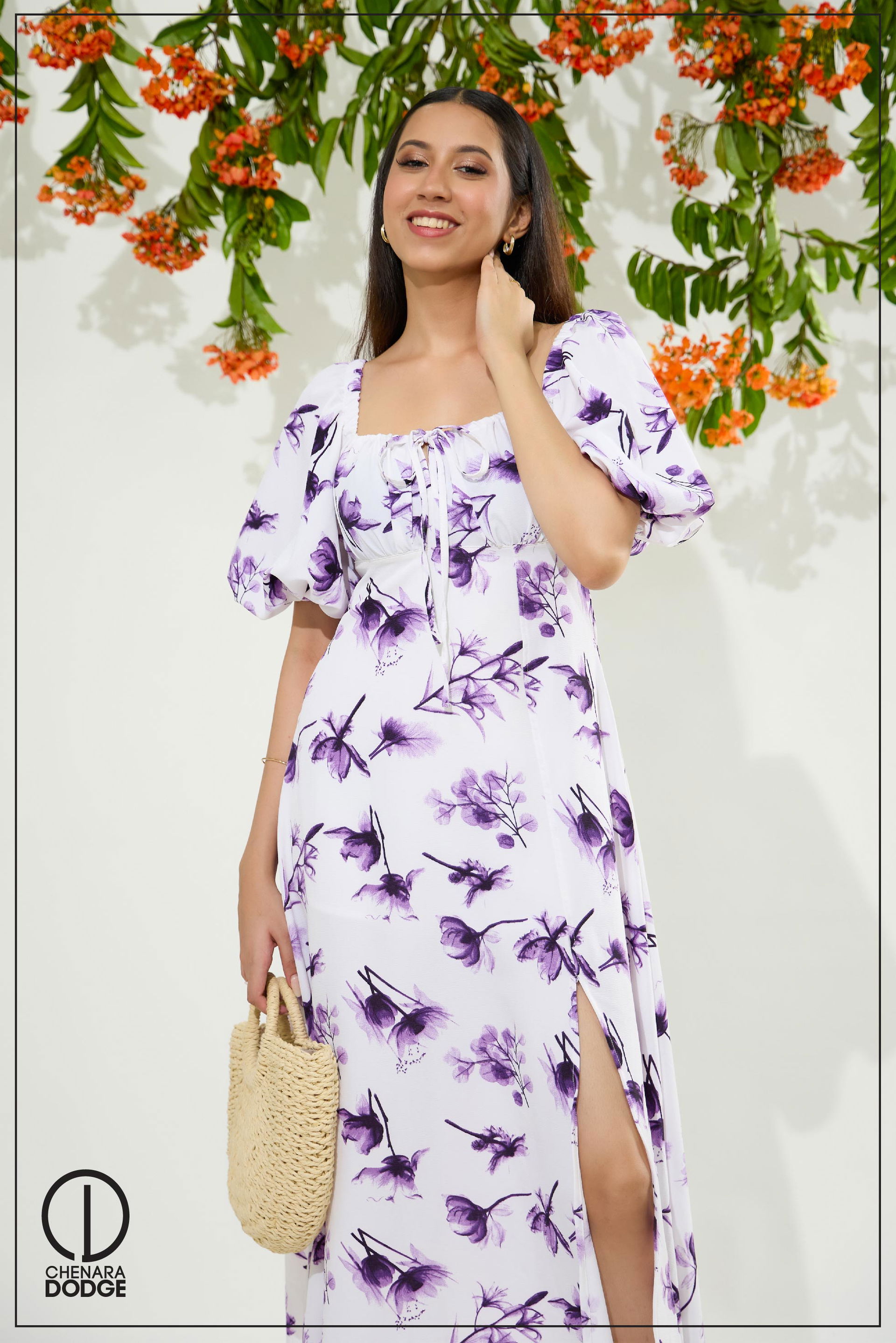 Purple & White