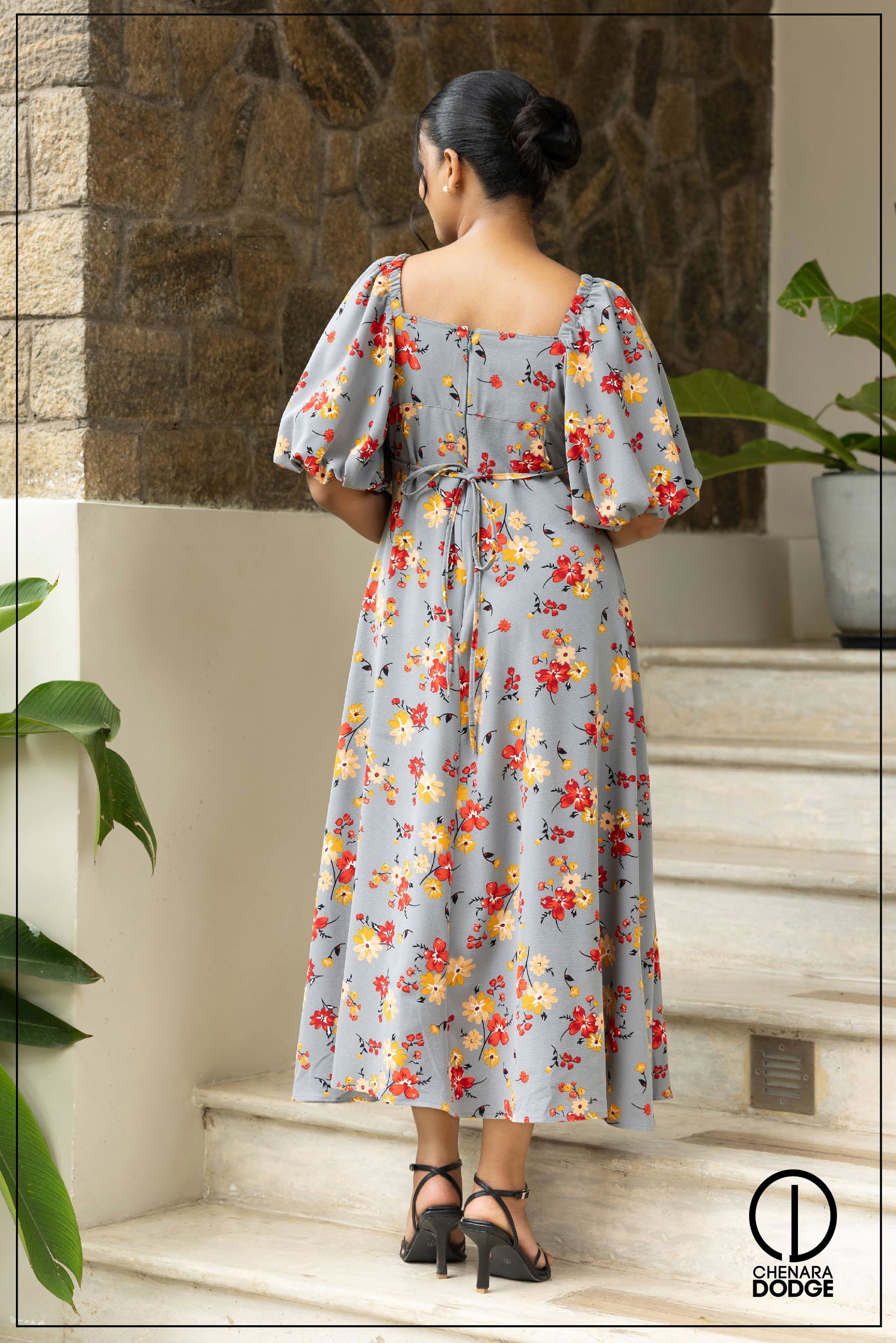ABBY BUSTIER MIDI DRESS