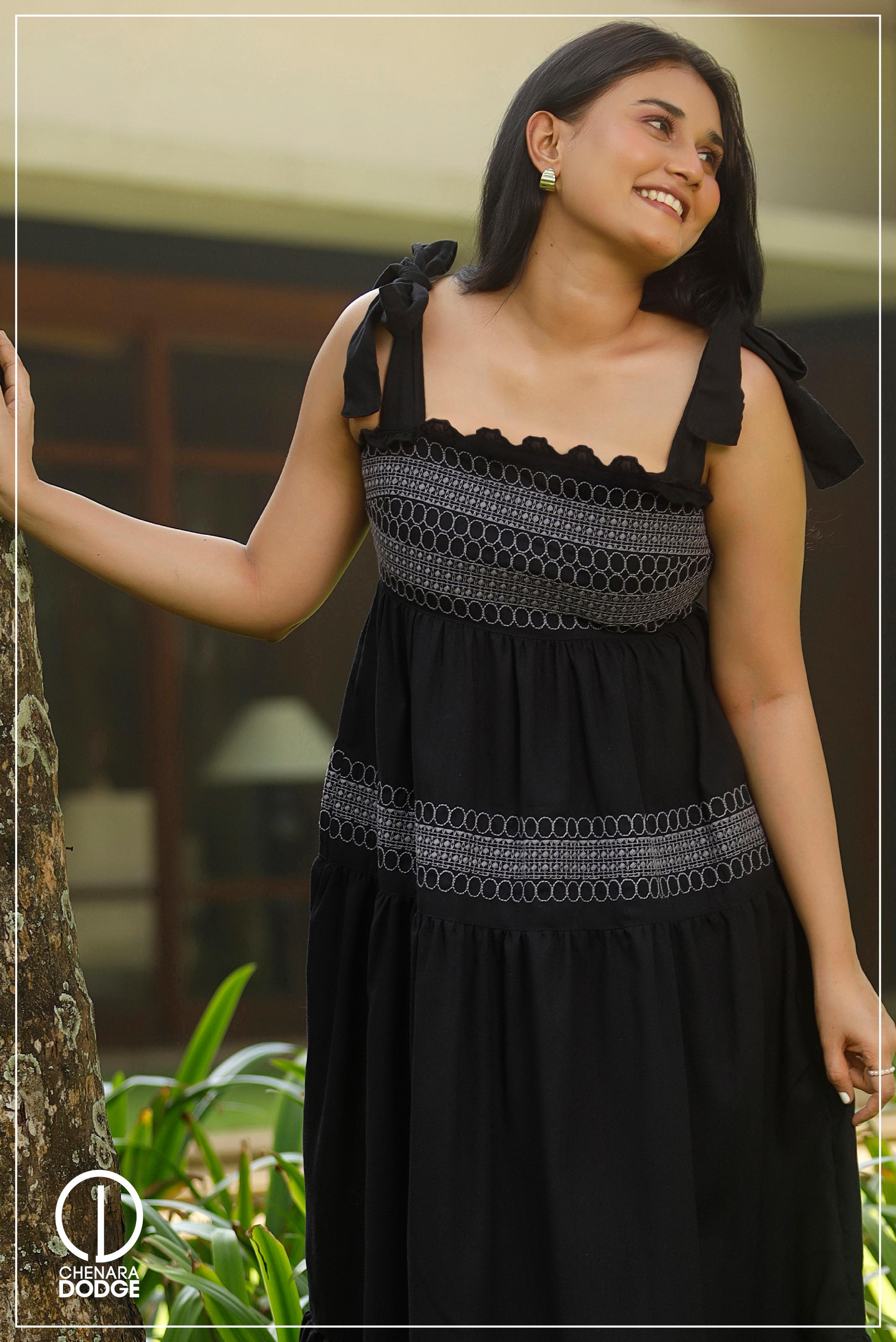 ADALYN EMBROIDERED MIDI DRESS