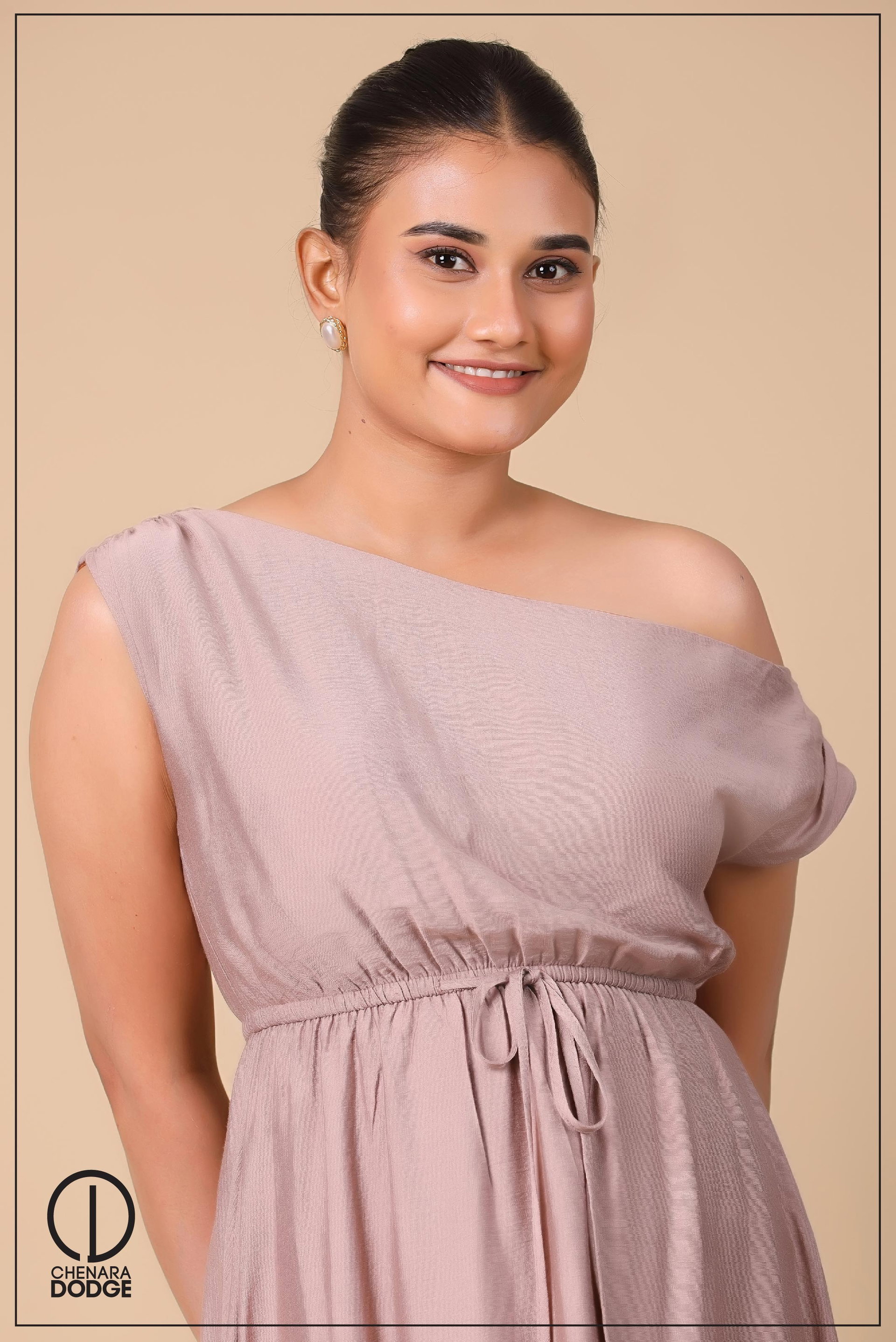 AISLA DROP SHOULDER MIDI DRESS