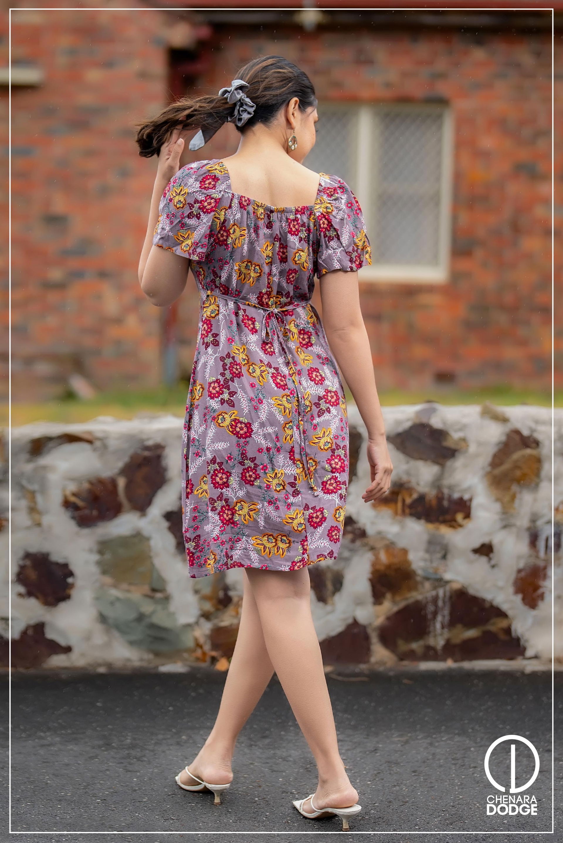 AISLA PRINTED MINI DRESS