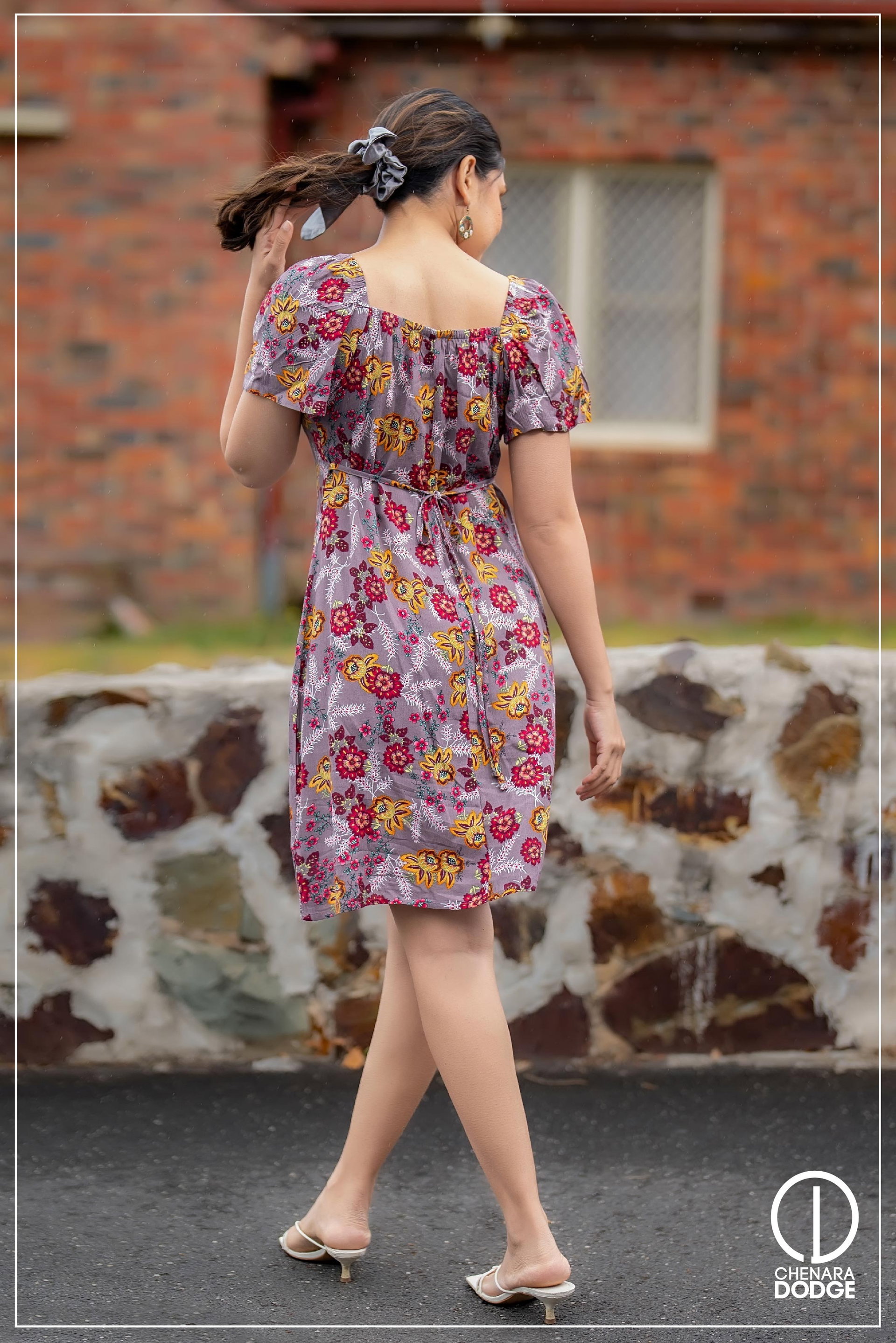 AISLA PRINTED MINI DRESS