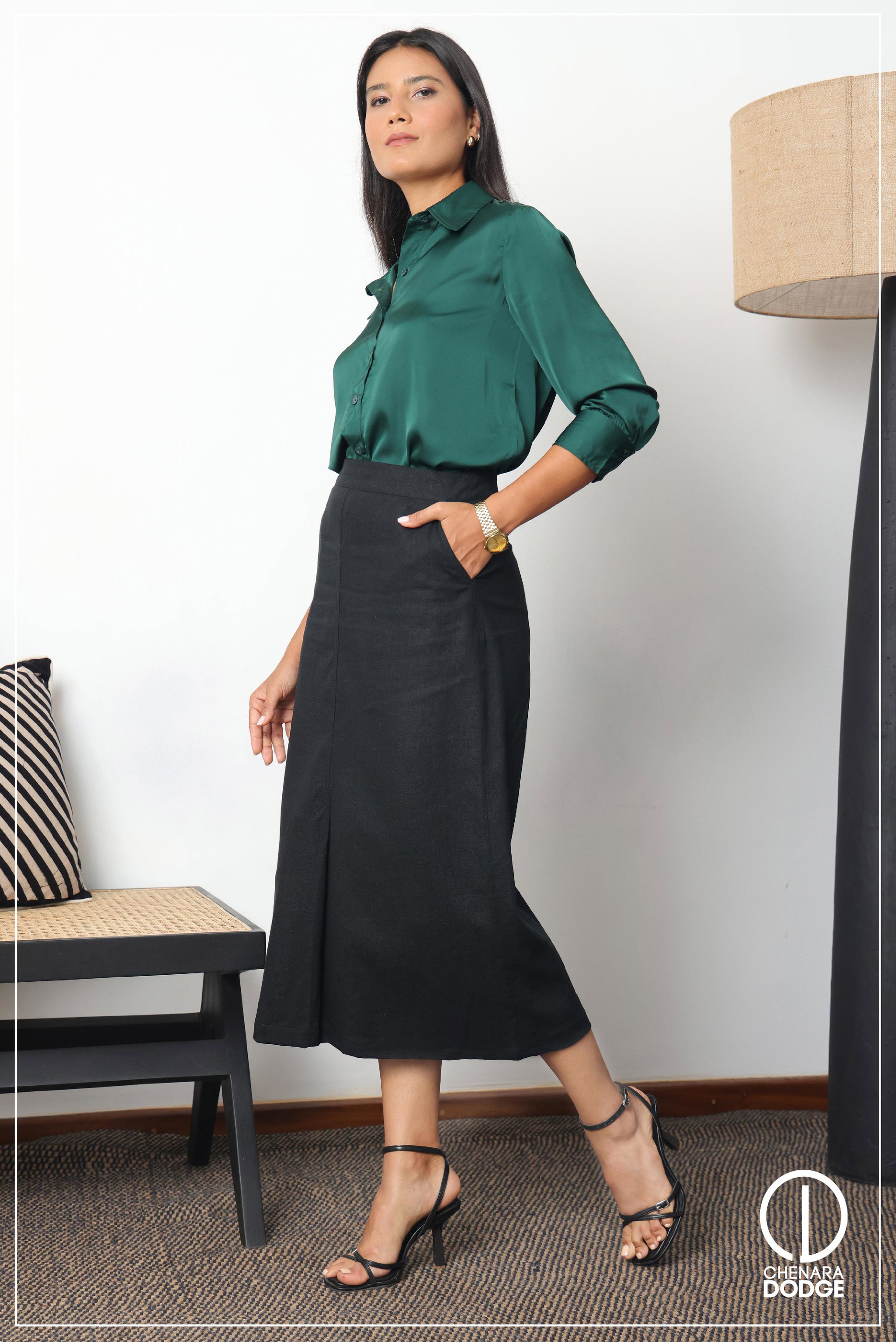 ALANA PLEAT MAXI SKIRT