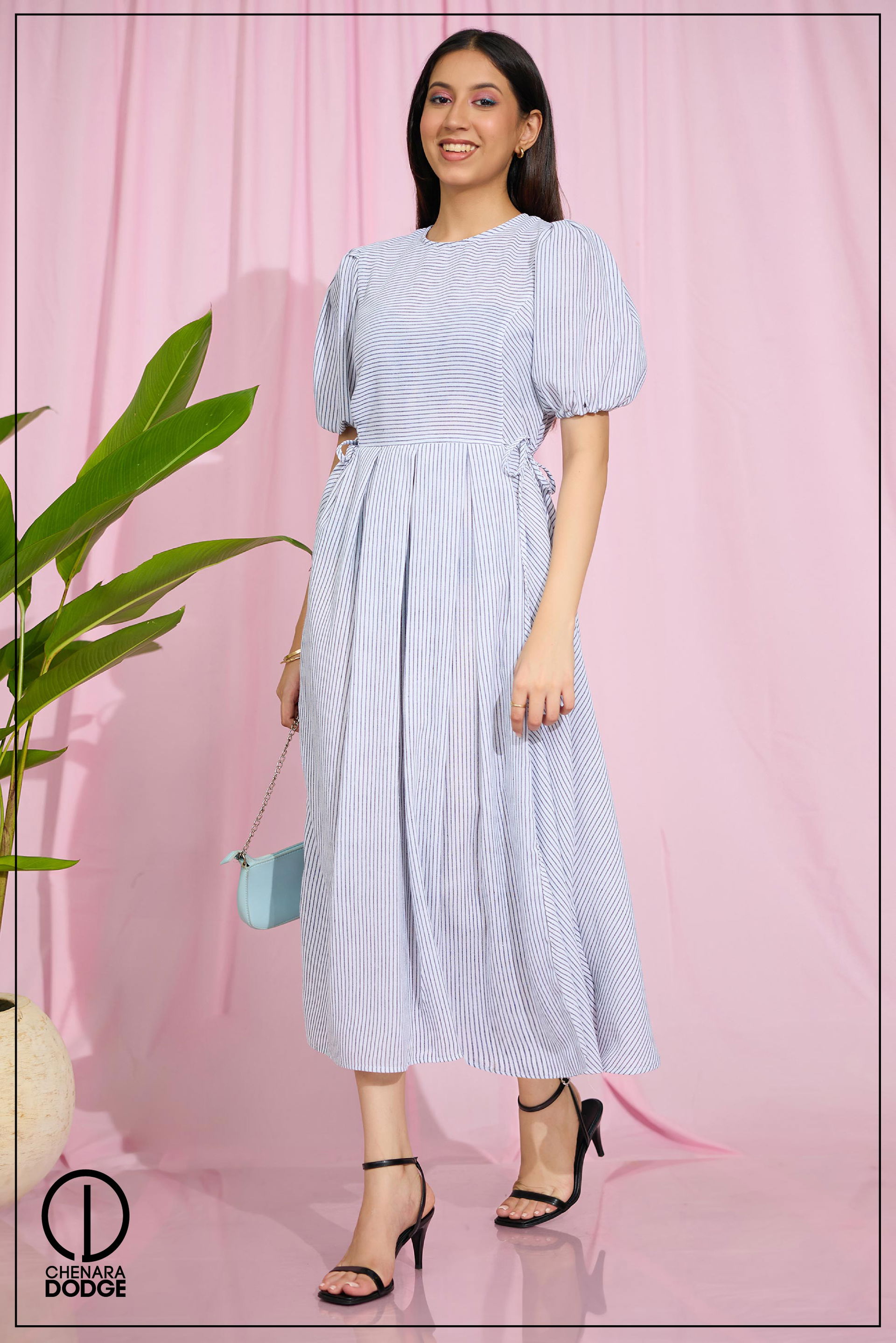 -Light Blue & White Stripe