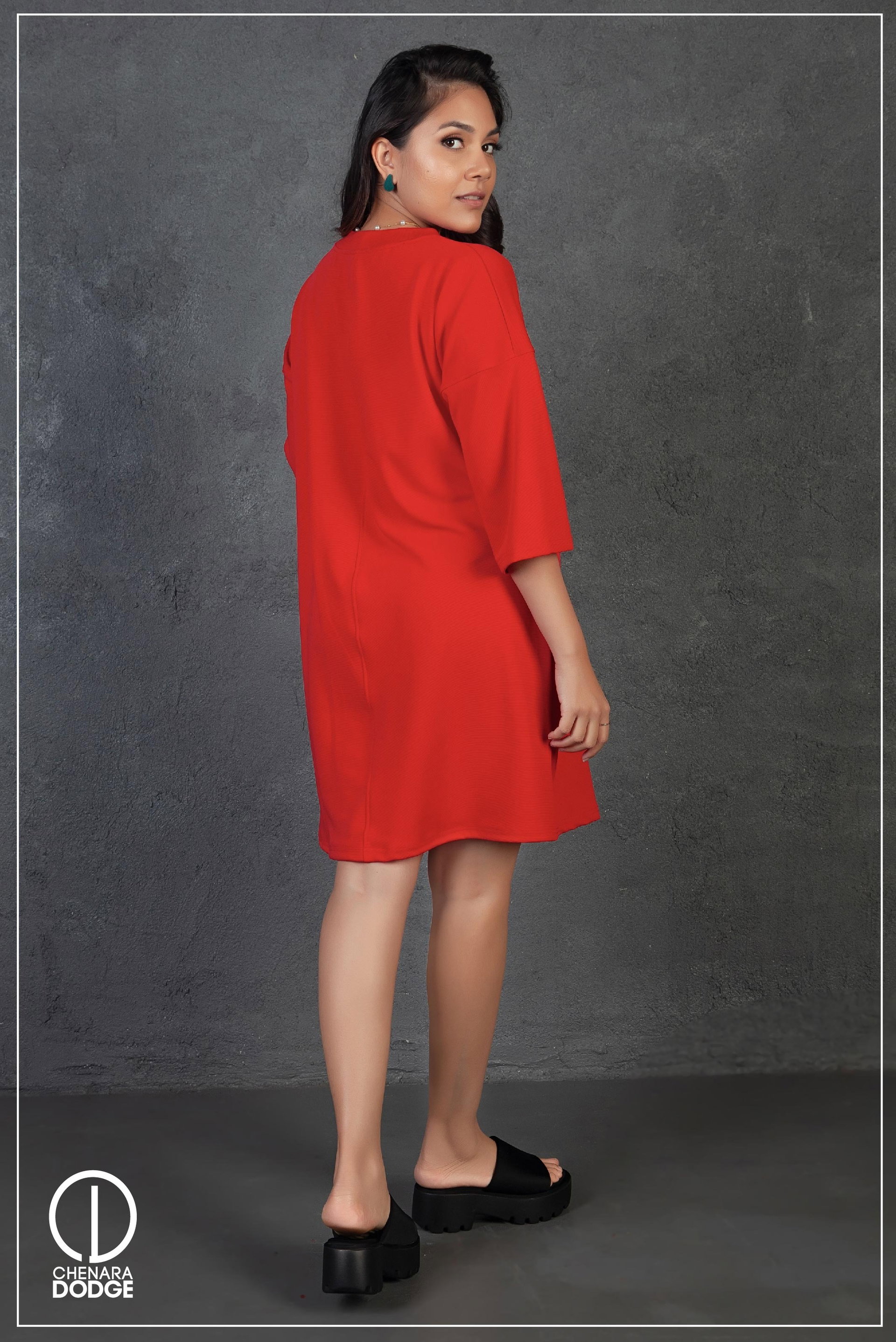 AMELIA EMBROIDERED MINI DRESS