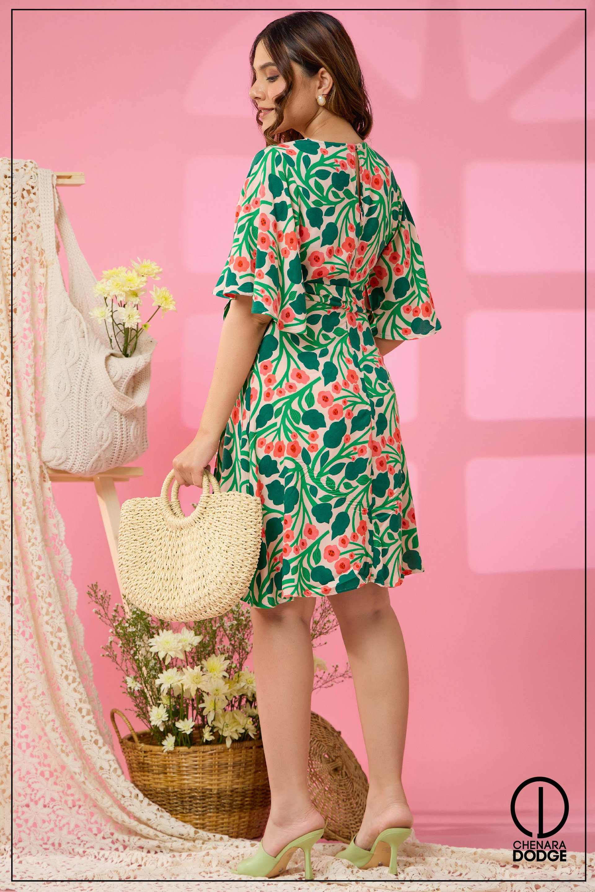 AMY CROSS OVER MINI DRESS