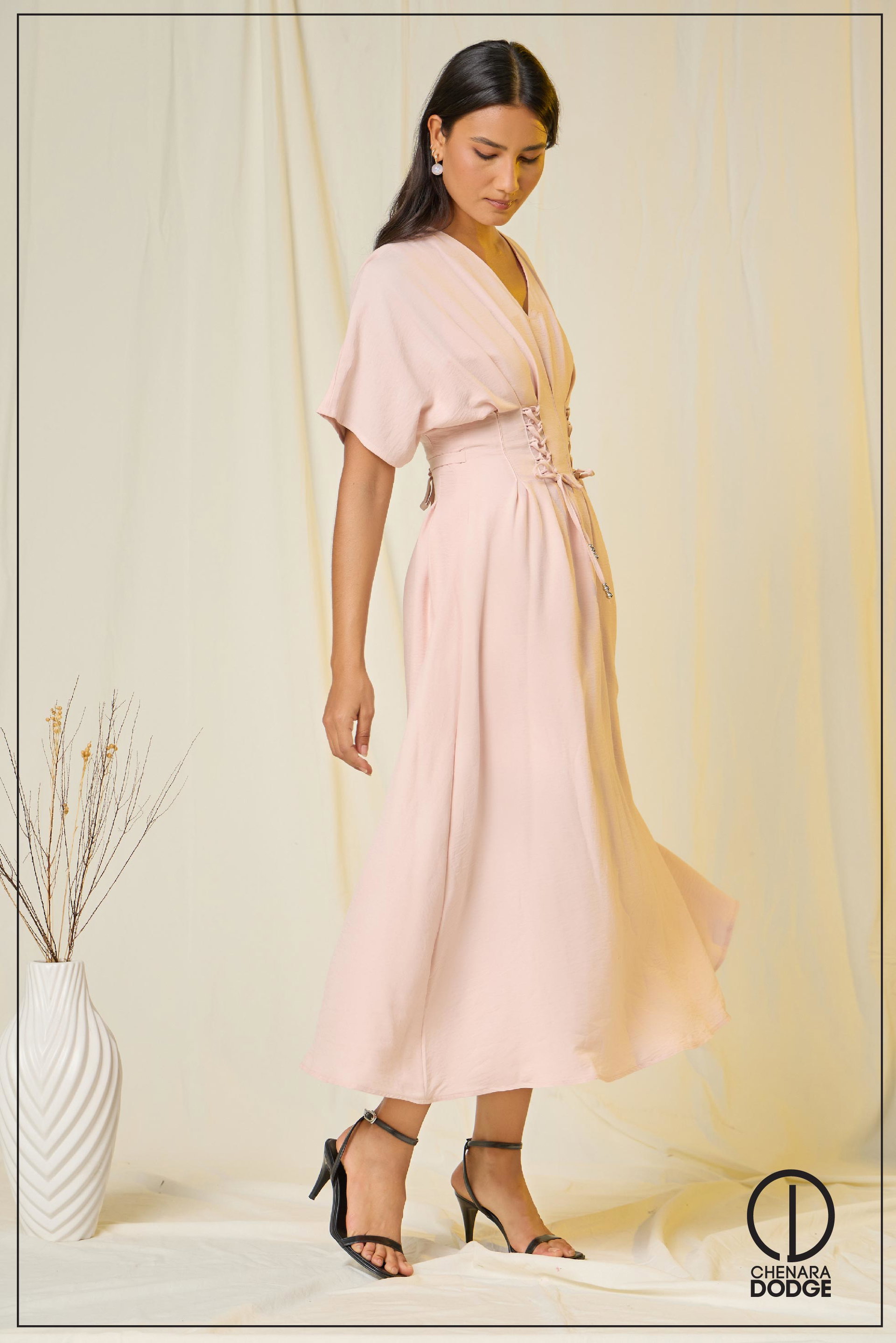AMY PINTUCK MIDI DRESS