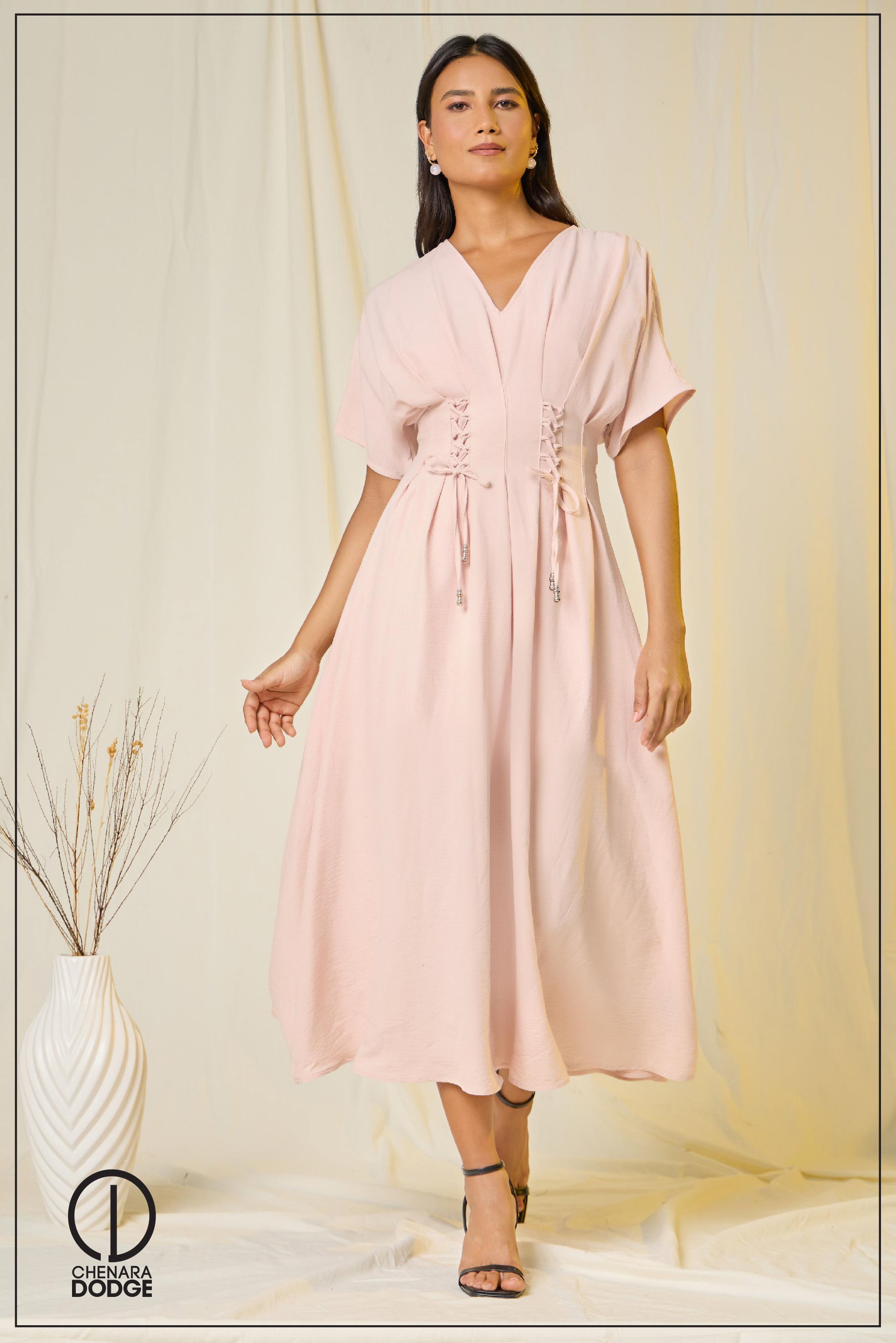 AMY PINTUCK MIDI DRESS