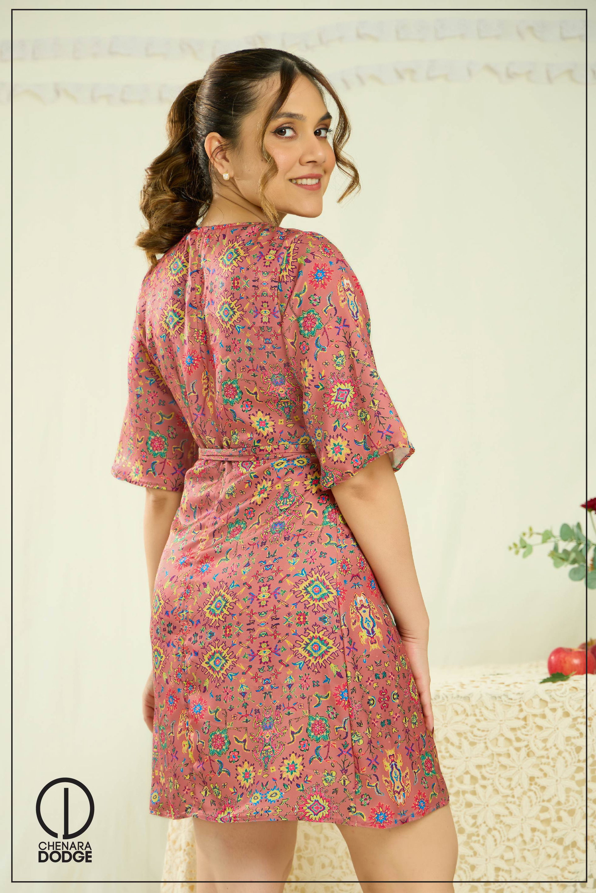 ARIA WRAP MINI DRESS