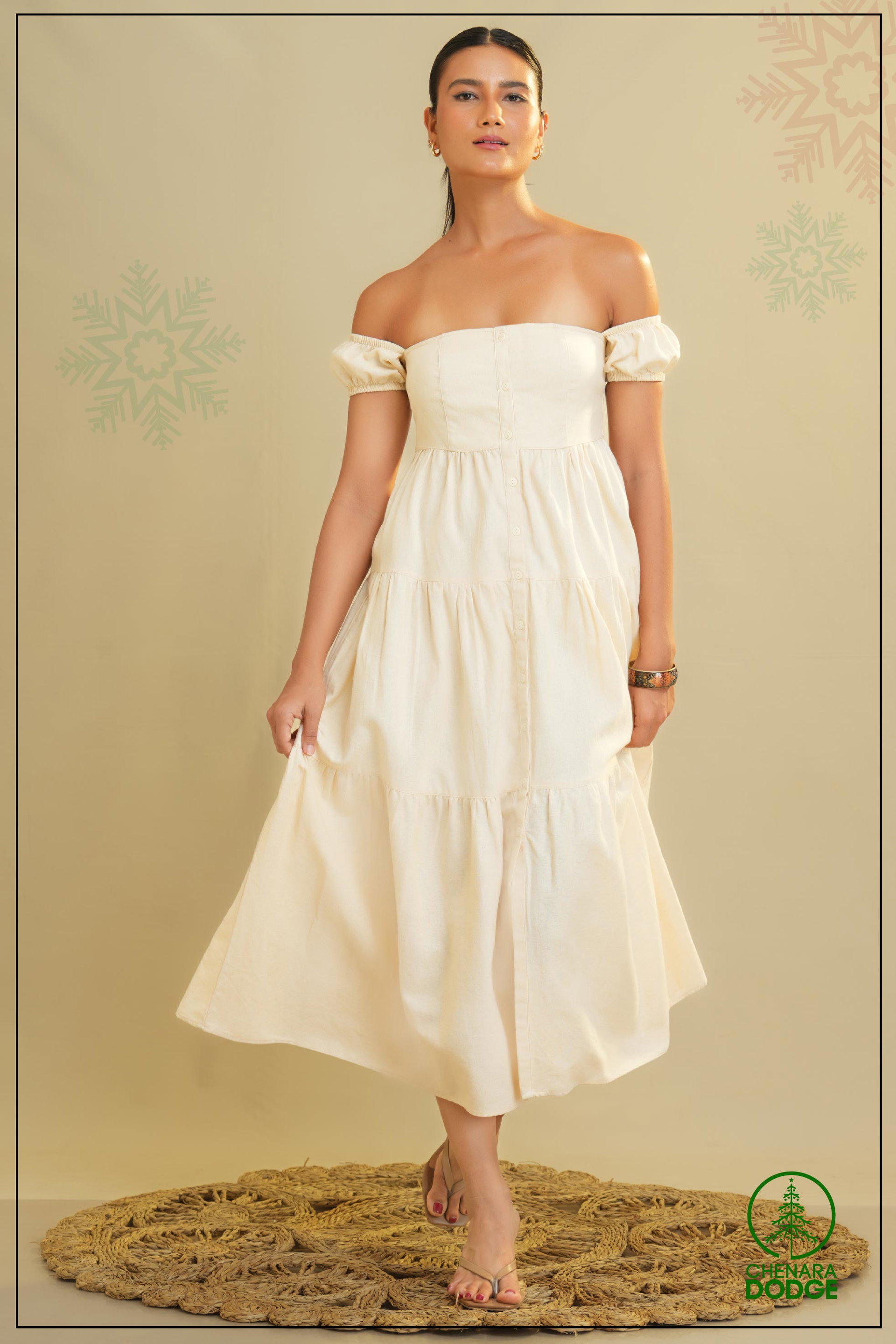 AVA OFF SHOULDER MAXI DRESS