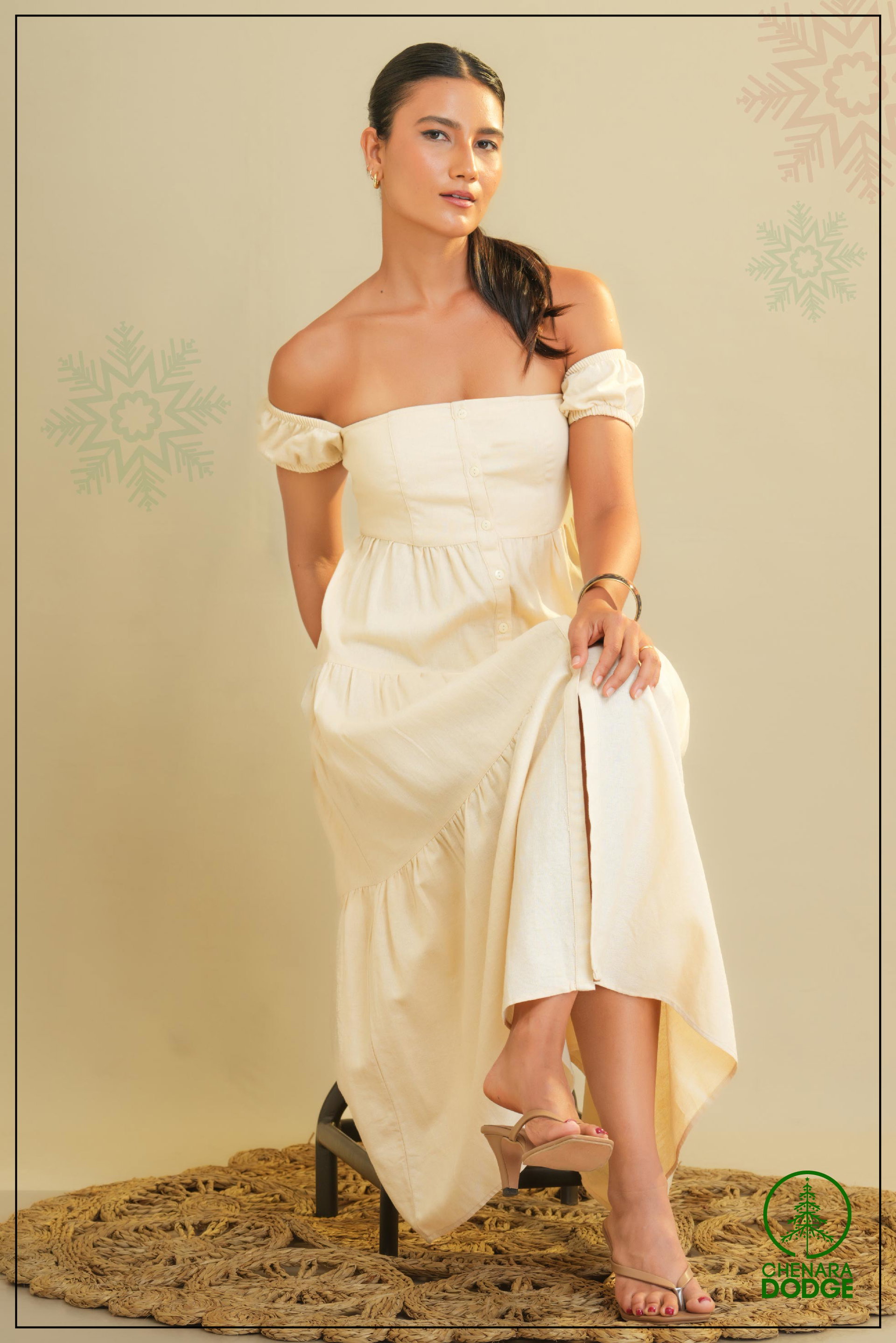 AVA OFF SHOULDER MAXI DRESS