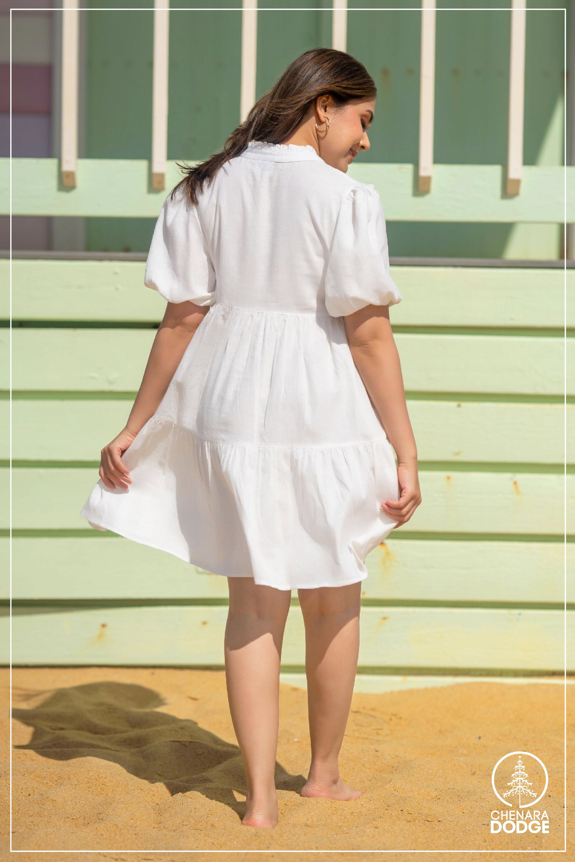 AVA PUFF SLEEVE MINI DRESS