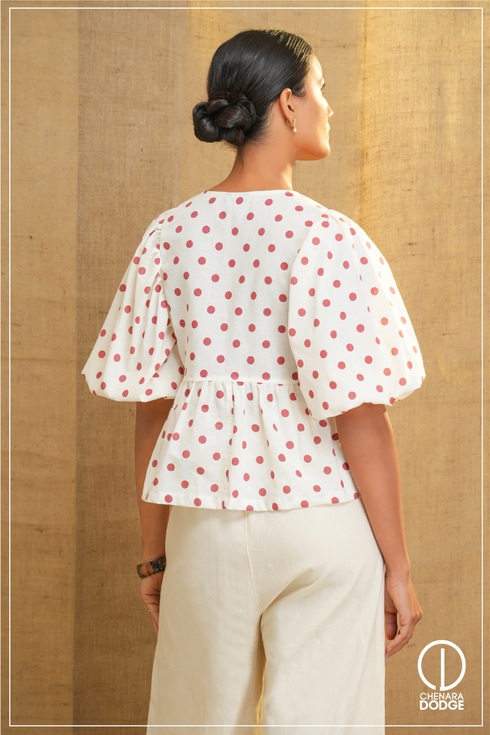 BECKY BOW TIE-UP TOP