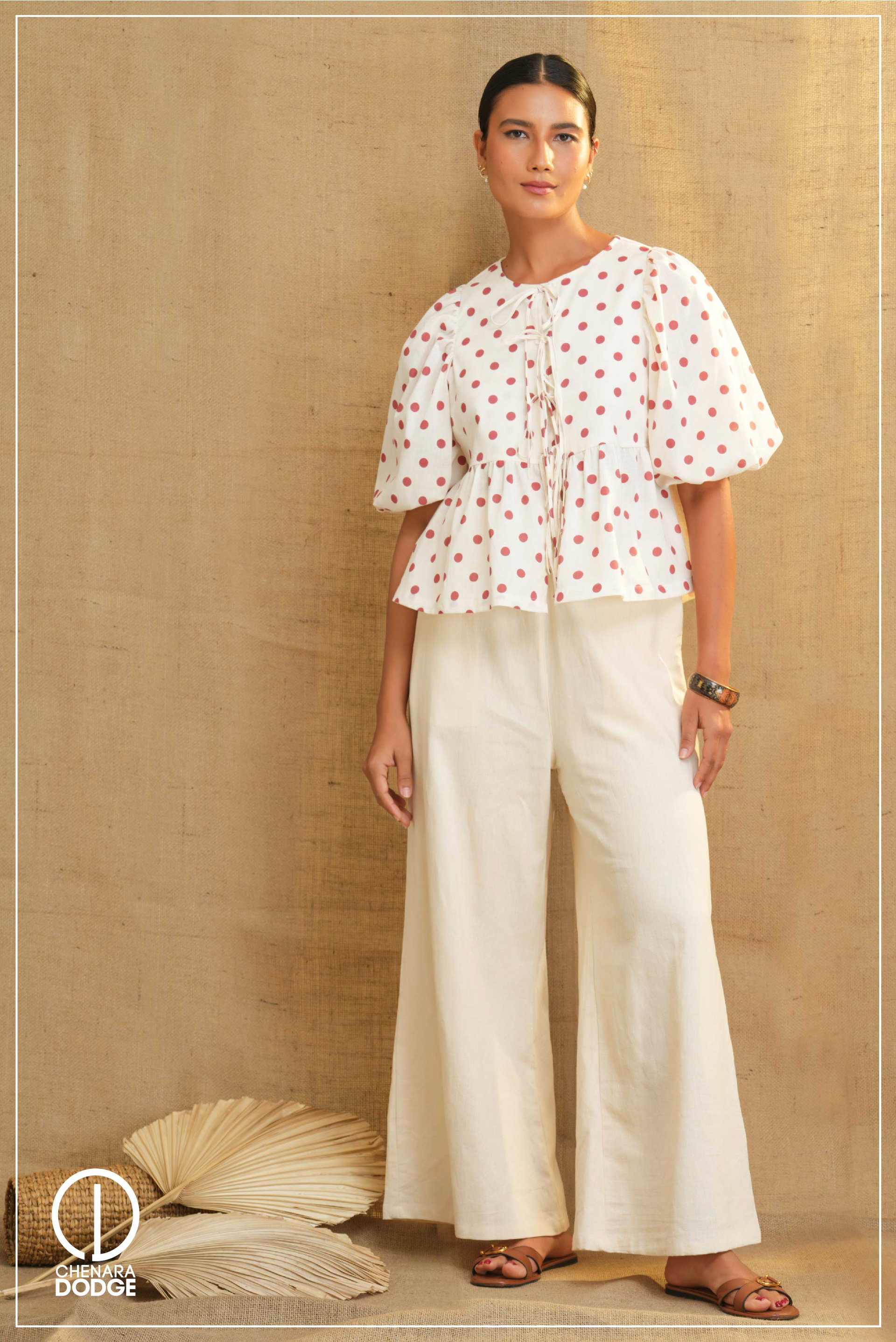 BECKY BOW TIE-UP TOP