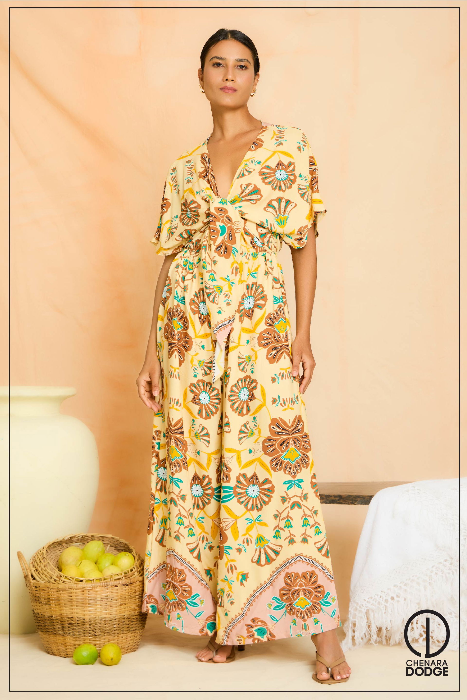 CAMILA  FRONT TIE UP JUMPSUIT