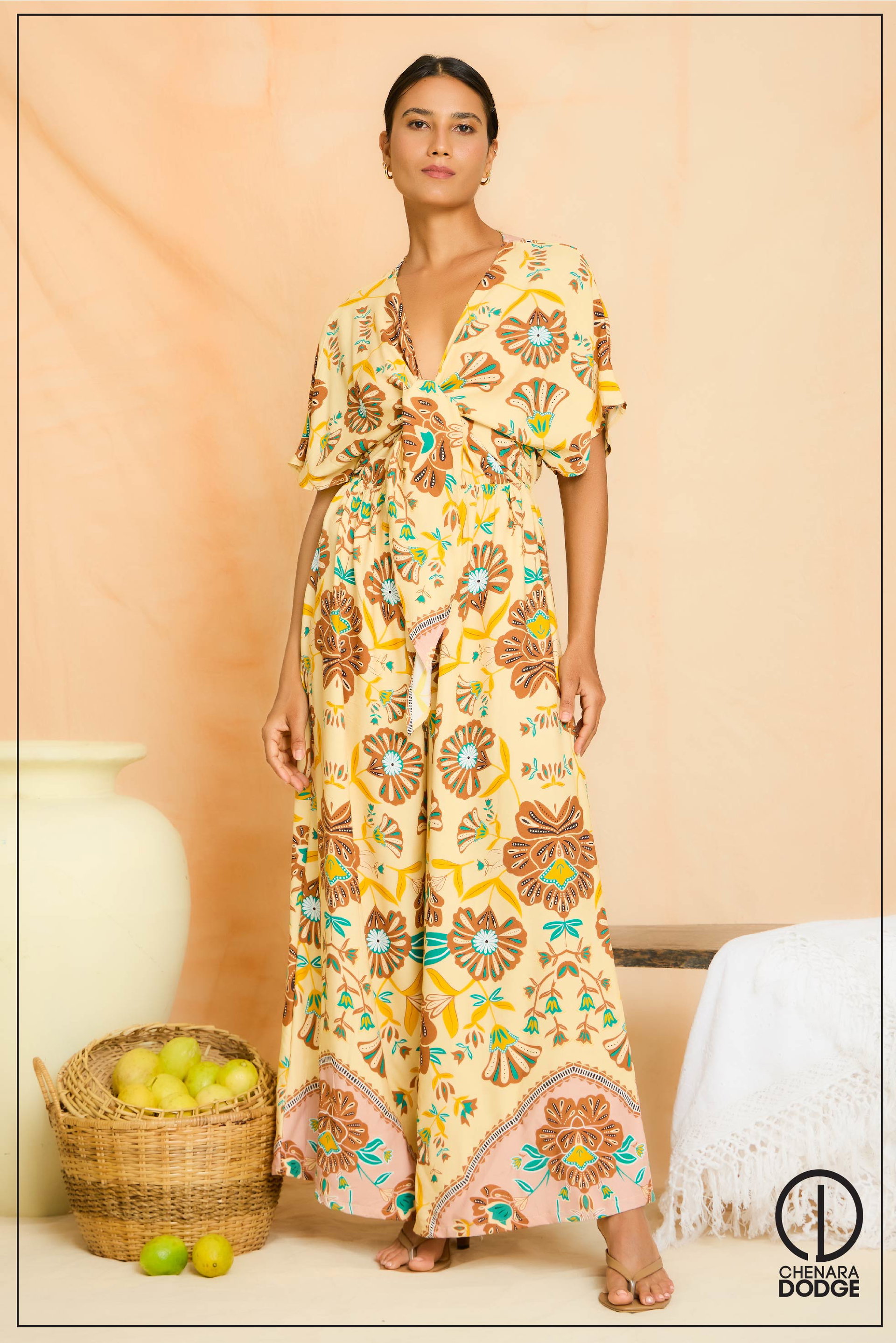 CAMILA  FRONT TIE UP JUMPSUIT