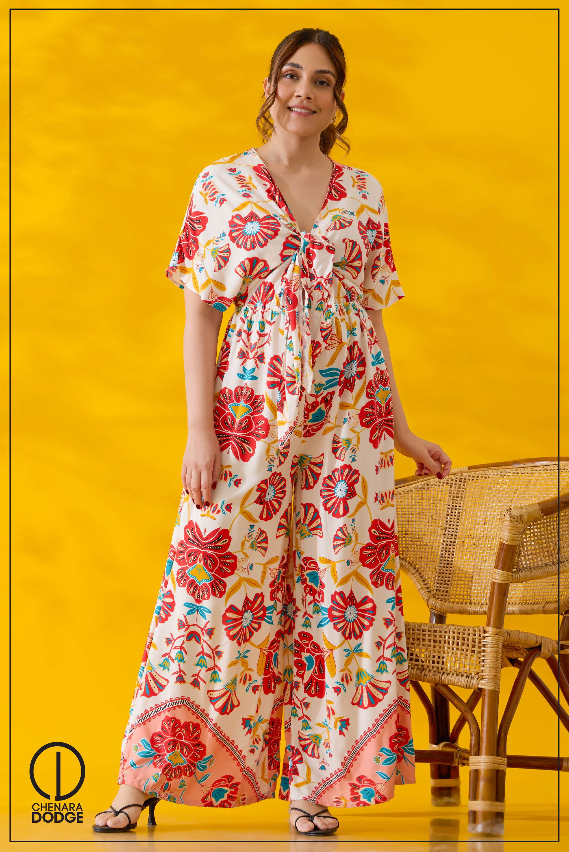 CAMILA  FRONT TIE UP JUMPSUIT