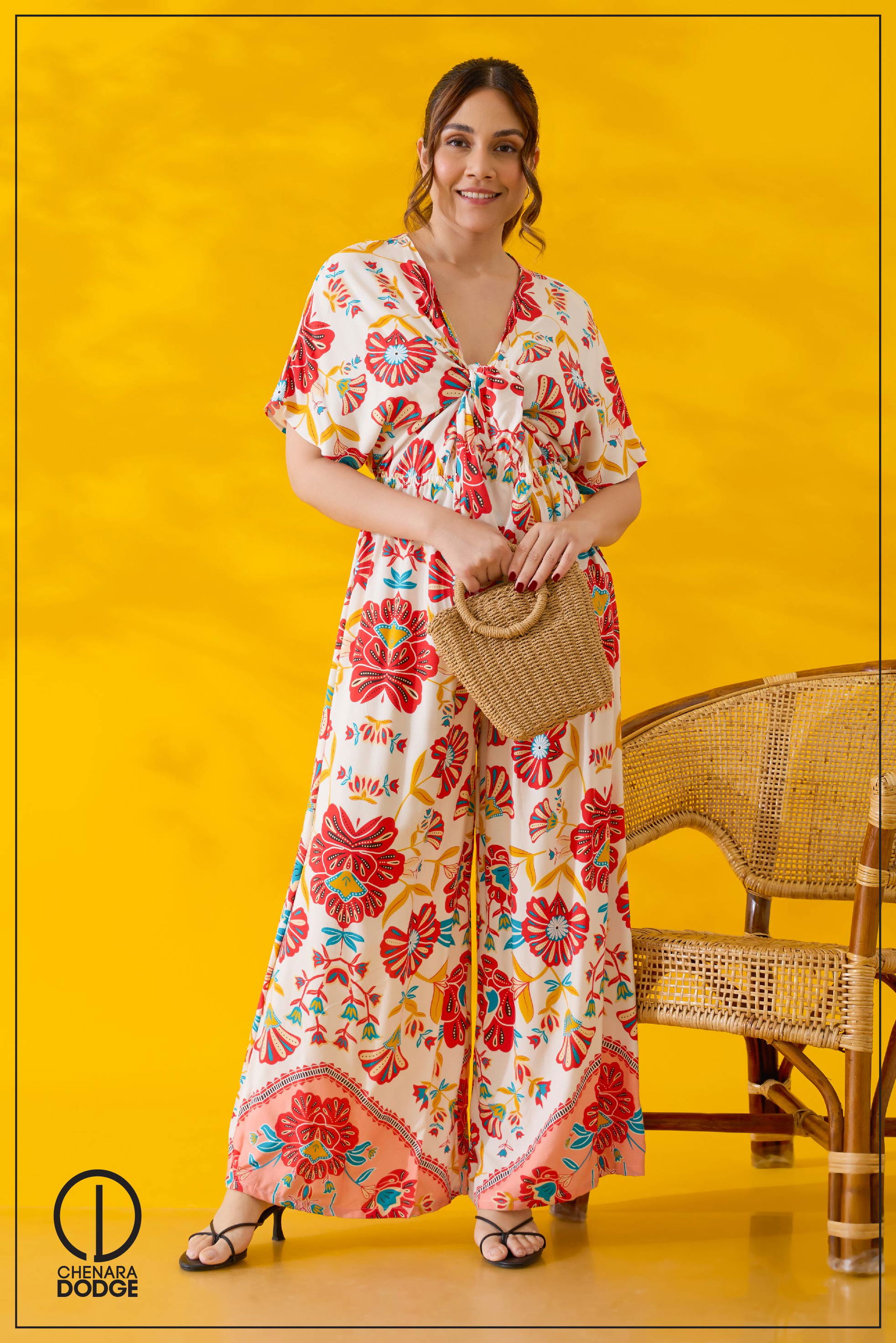 CAMILA  FRONT TIE UP JUMPSUIT