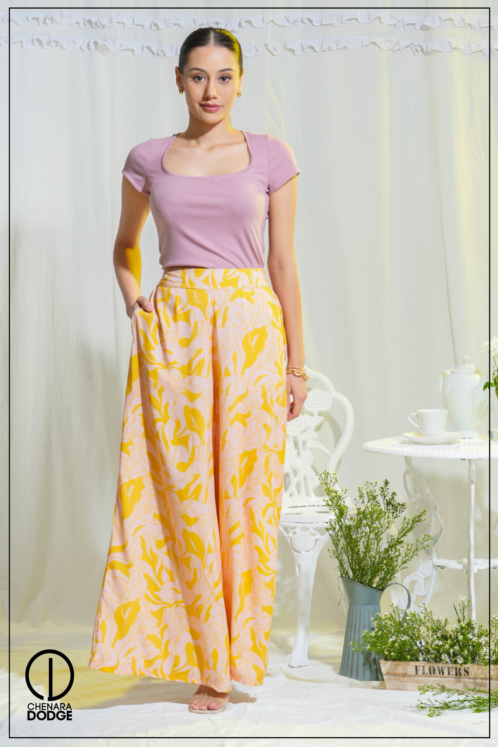 CAMILLA DEEP NECK TOP