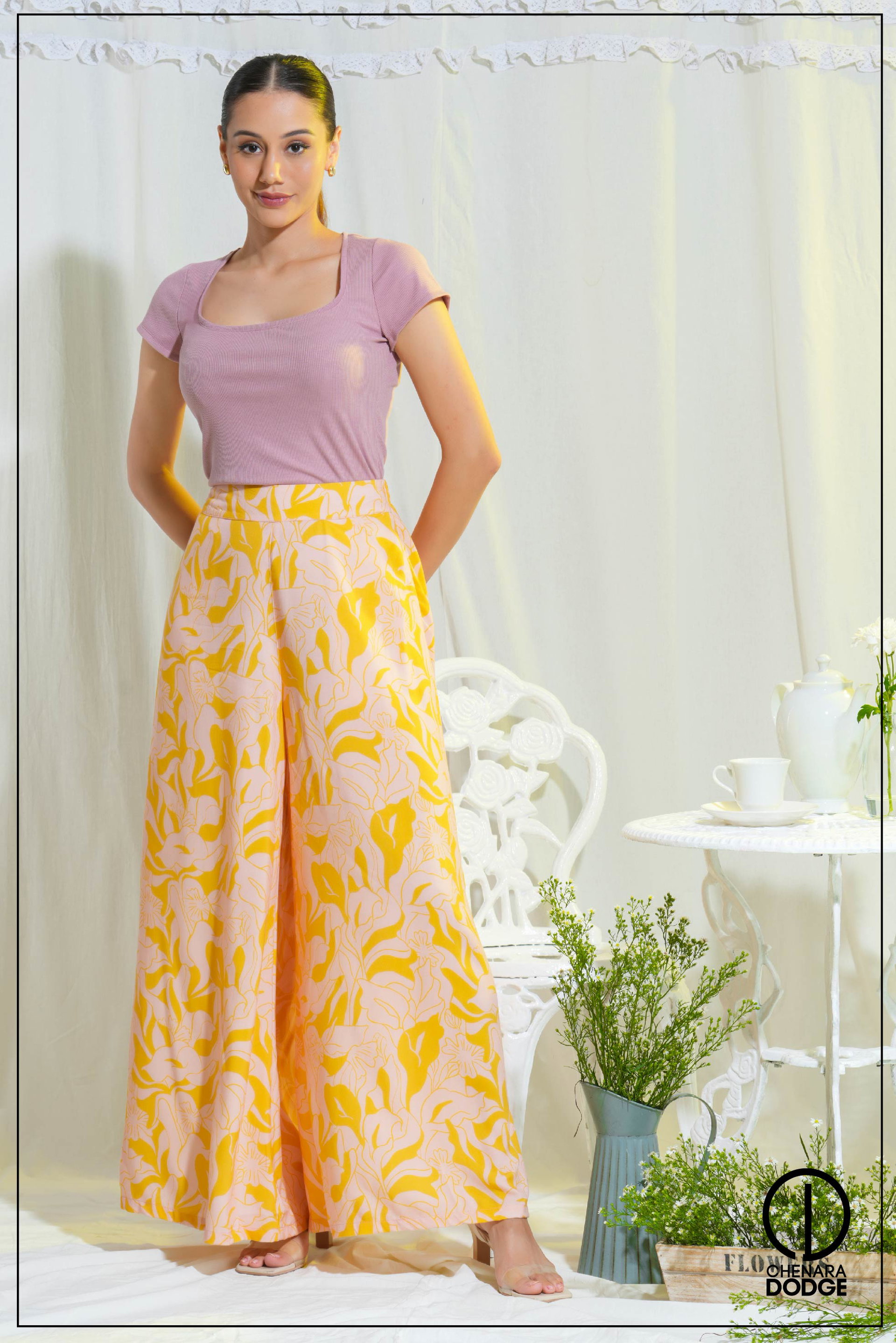 CAMILLA DEEP NECK TOP