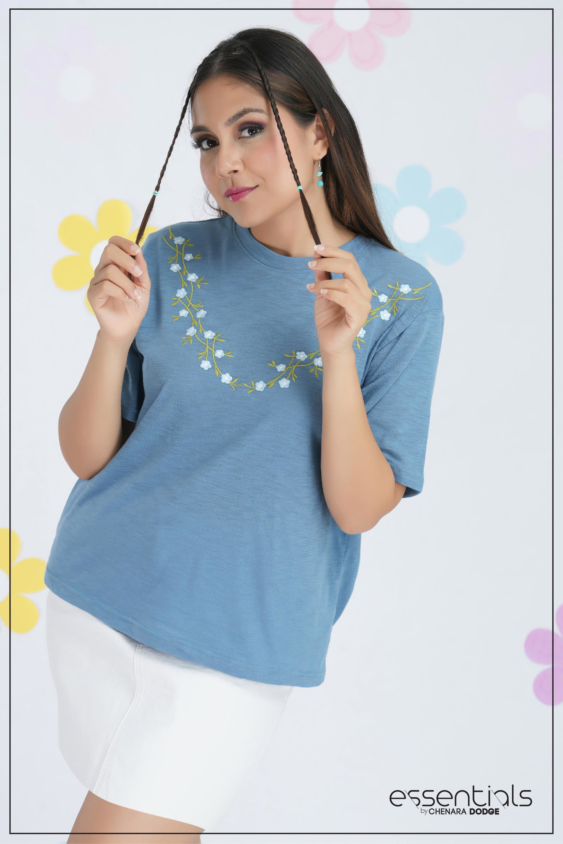 CHLOE EMBROIDERED T SHIRT