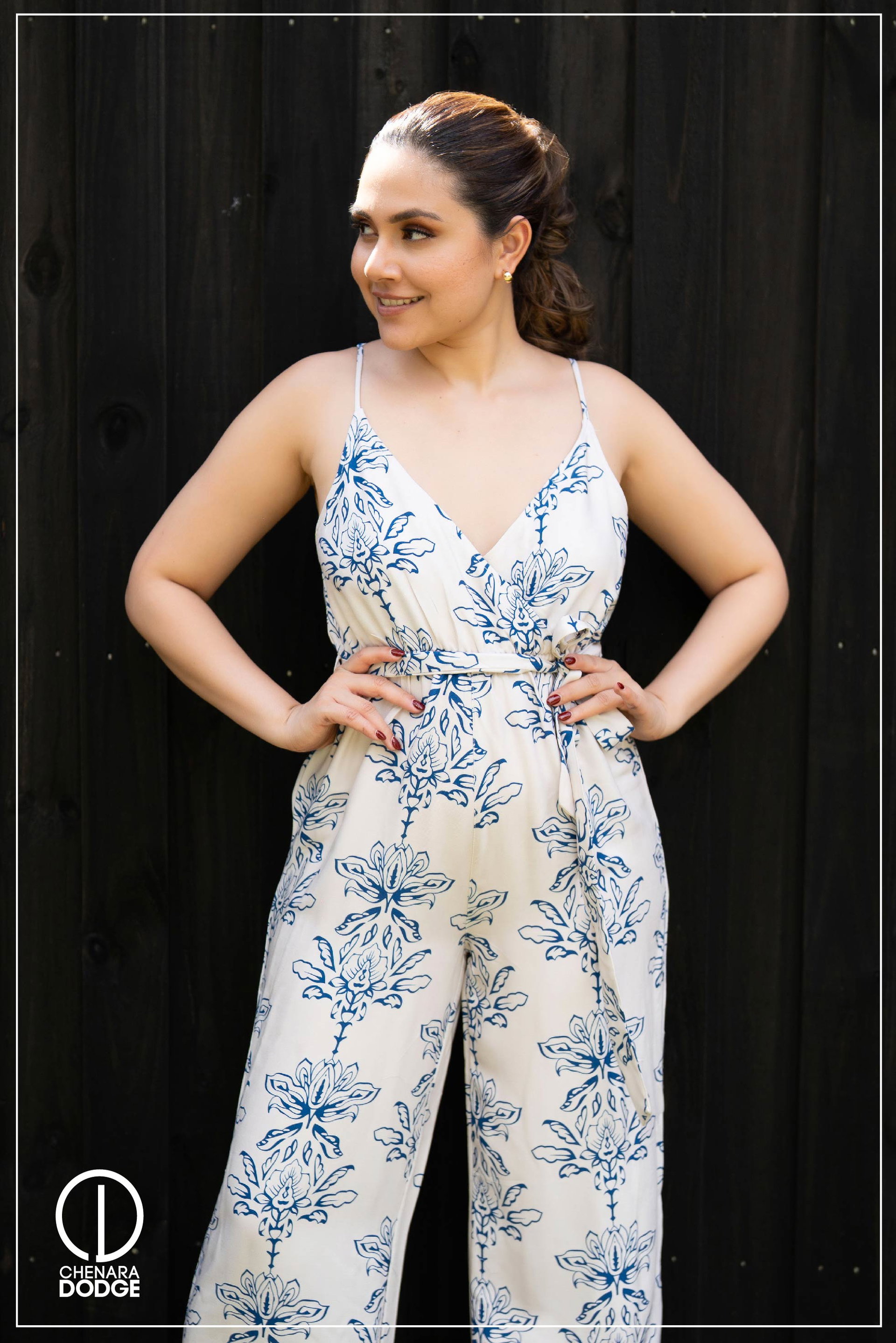 CHLOE TIE-UP JUMPSUIT