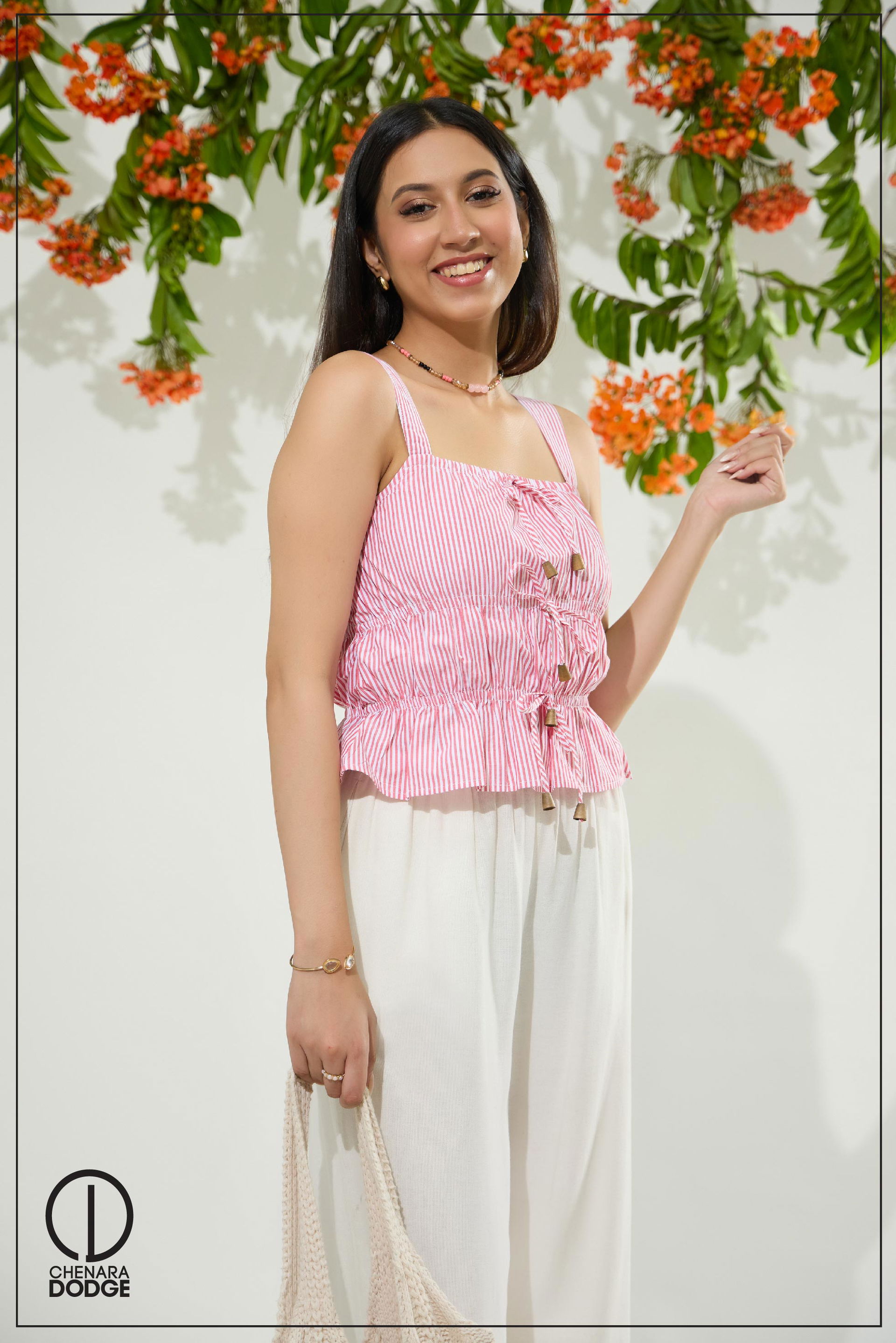 CLARA  TIE DETAIL TOP