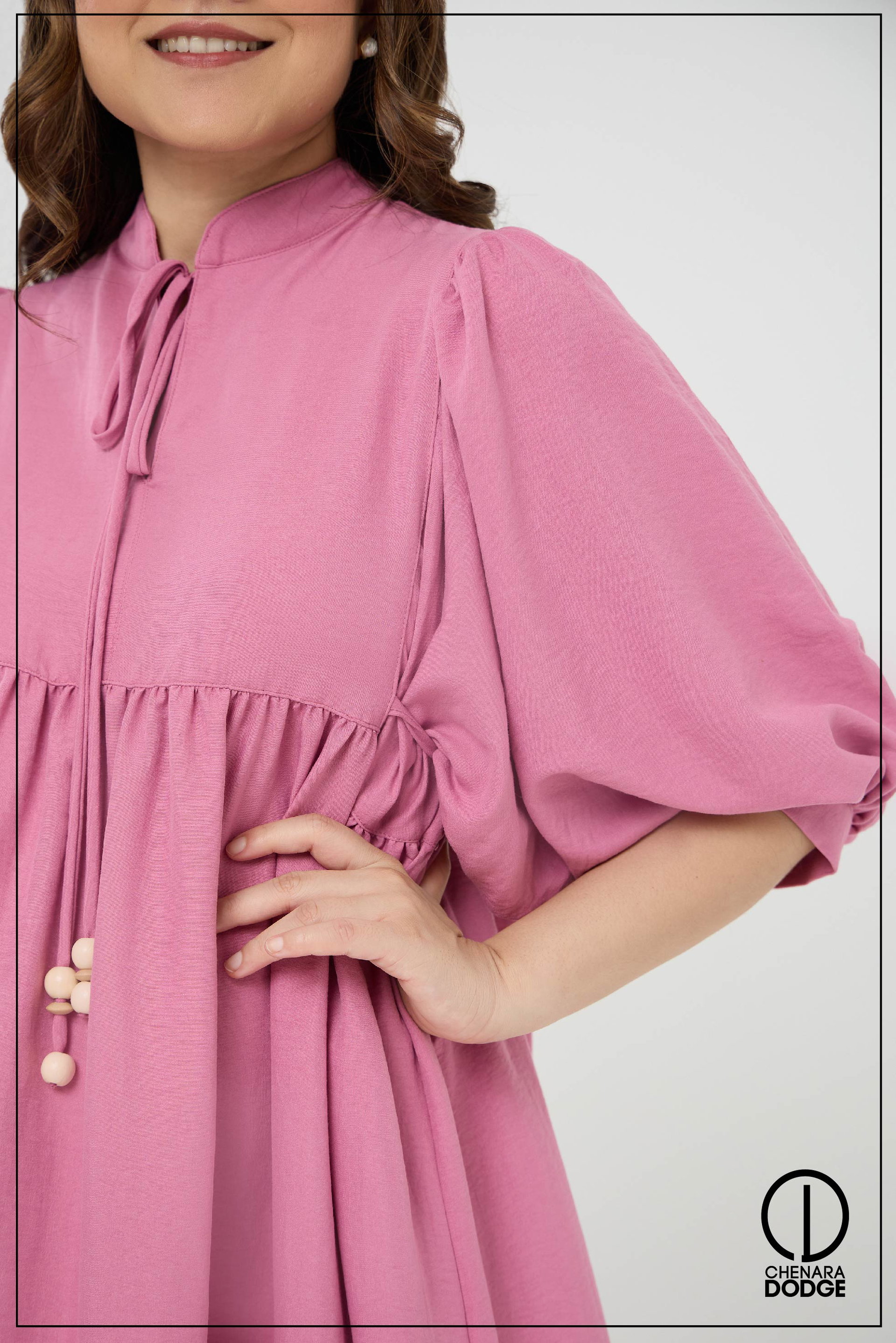 DANI FRONT TIE UP MIDI DRESS