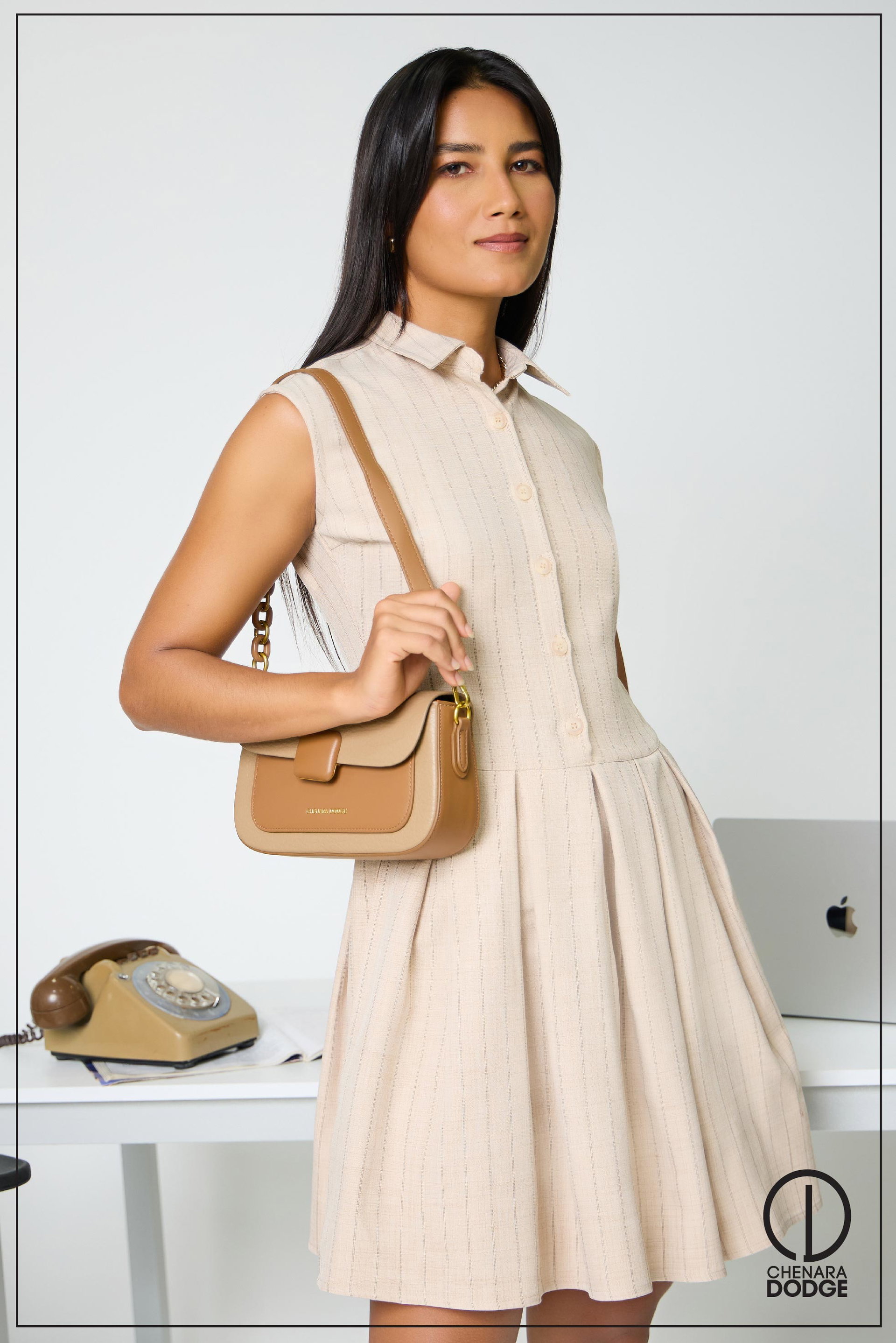 DARIA PLEATED MINI DRESS