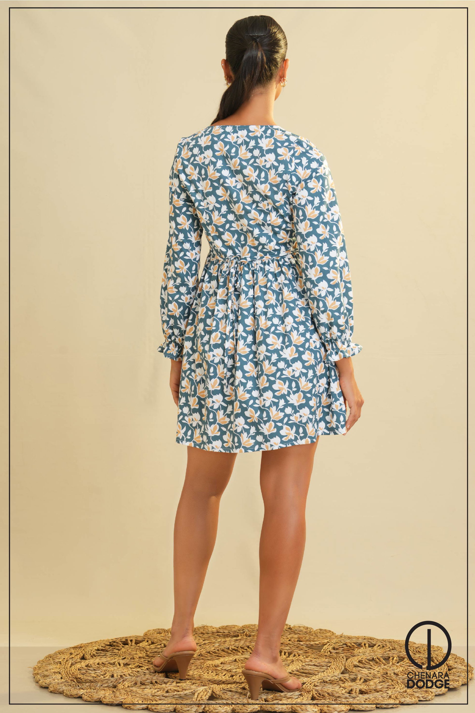 DEBBIE RED PUFFY MINI DRESS