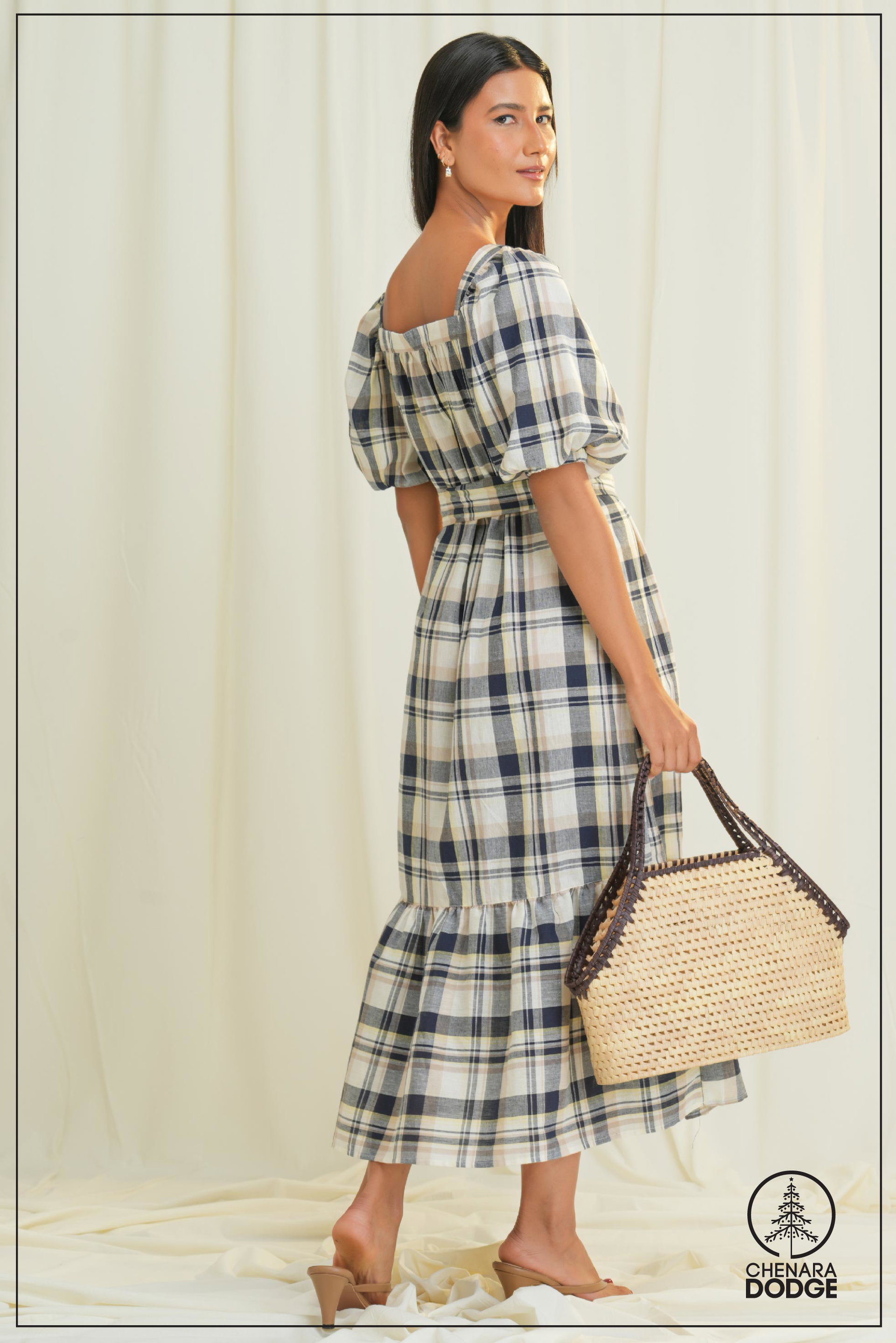 DOONA SQUARE NECK MAXI DRESS