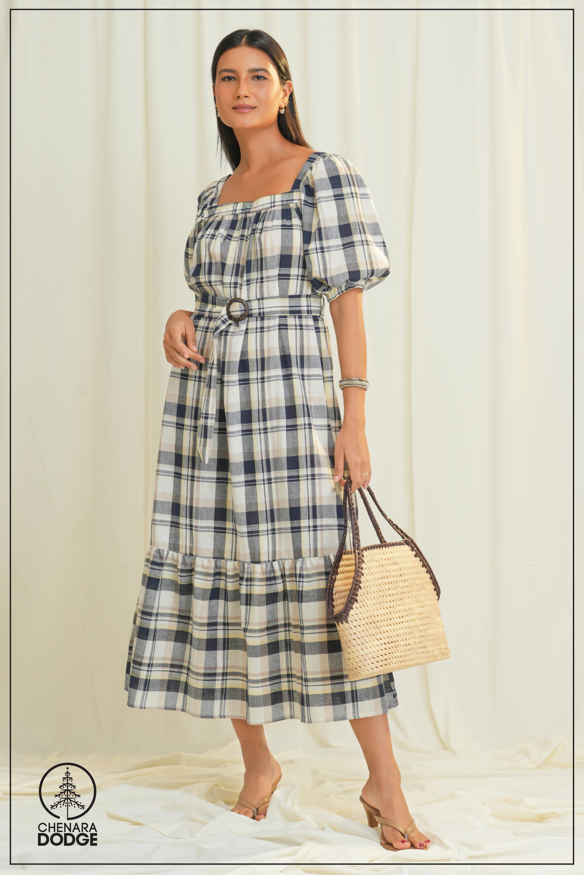 DOONA SQUARE NECK MAXI DRESS