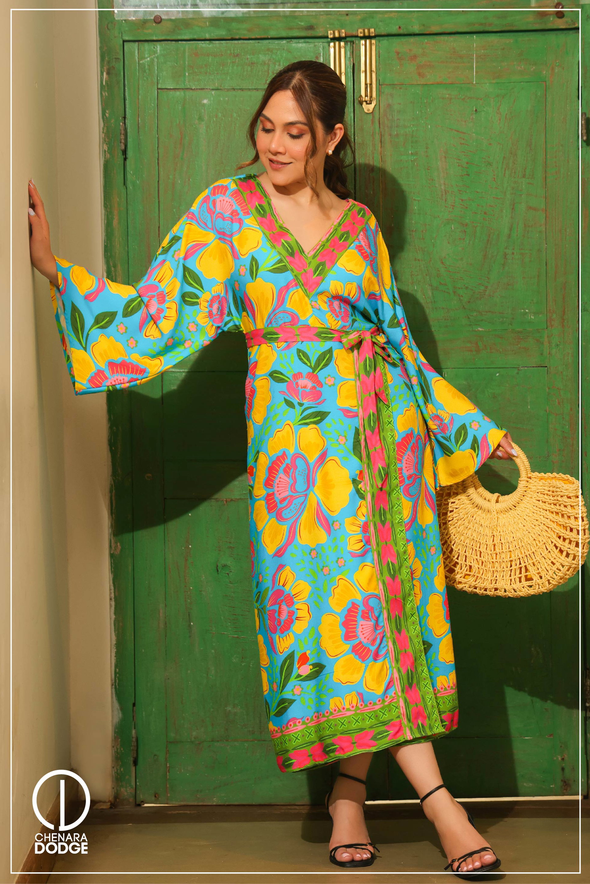 ELLIE V NECK MAXI DRESS