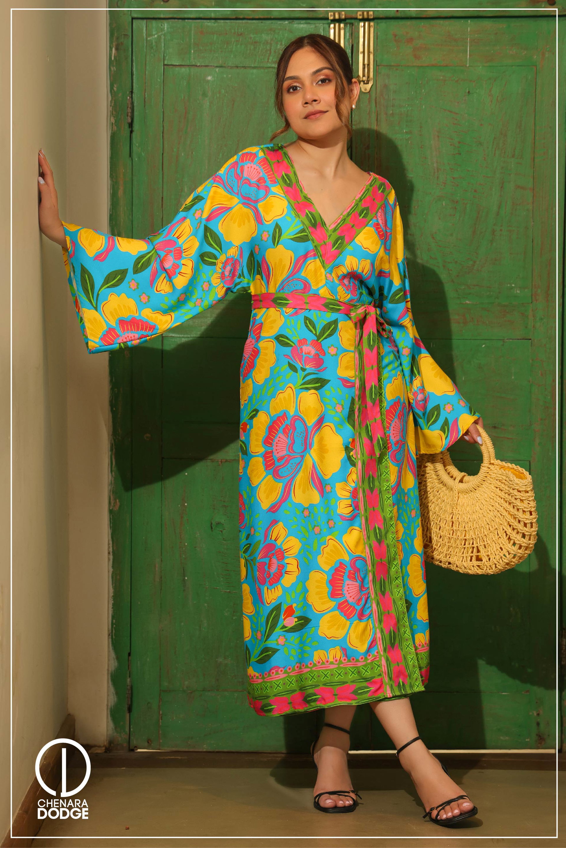 ELLIE V NECK MAXI DRESS