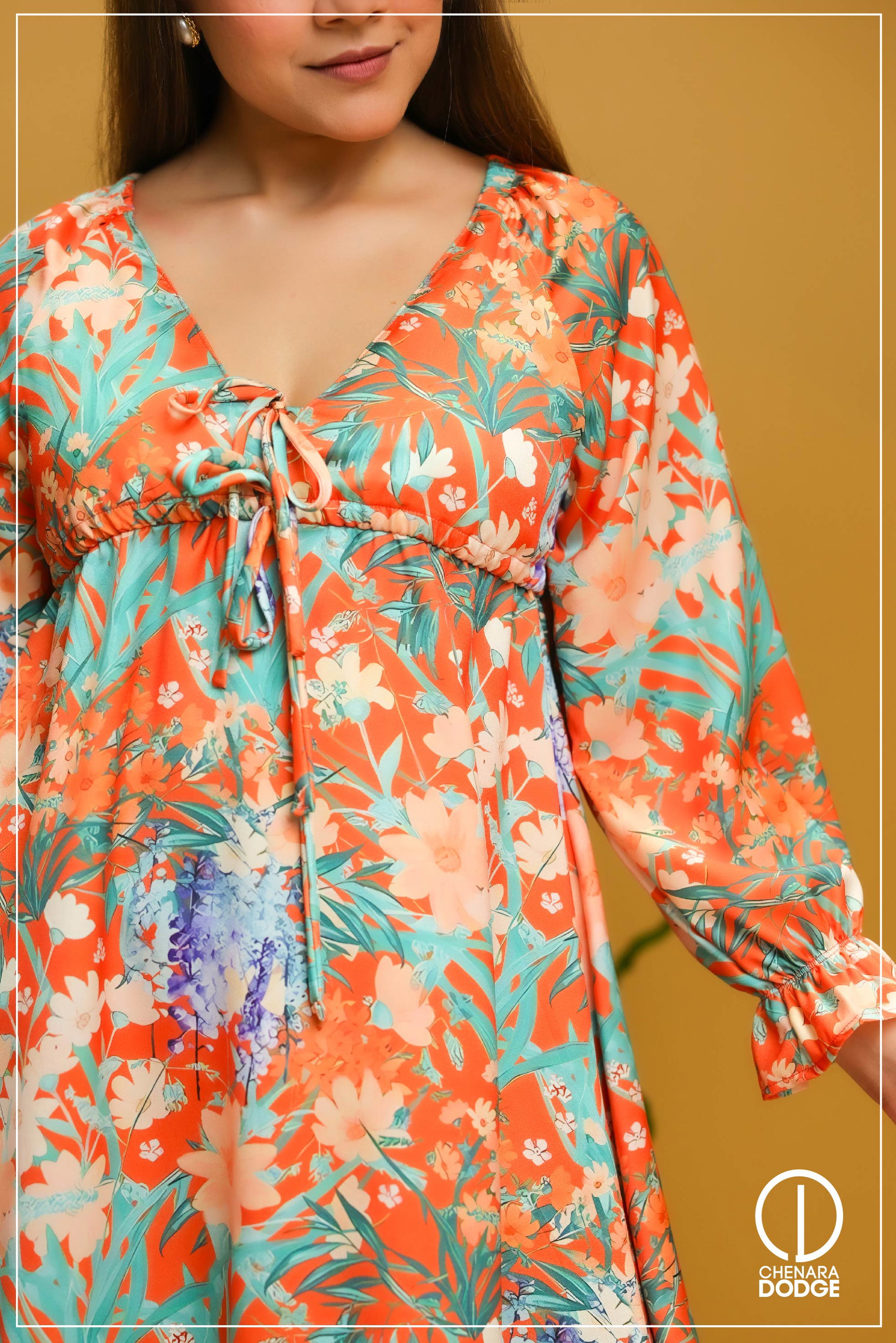 ELSA V-NECK MINI DRESS