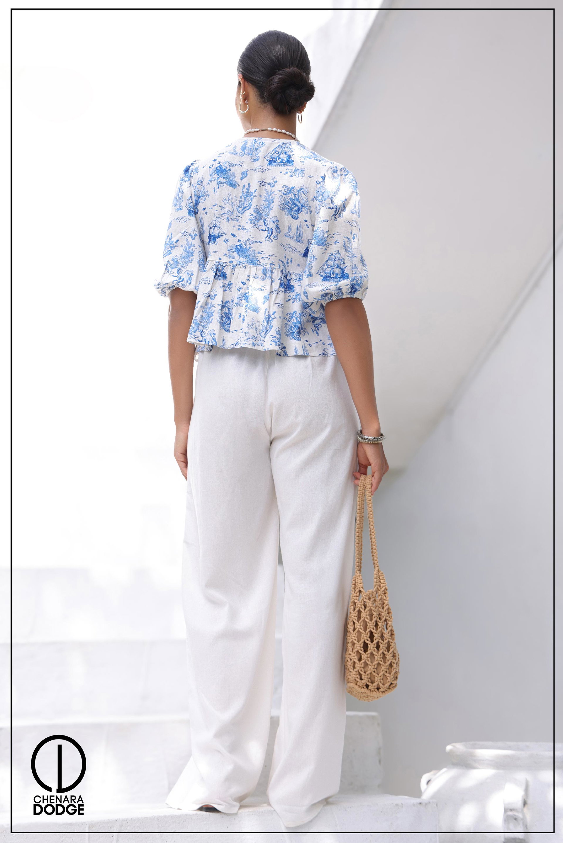 EMILY BOW TIE UP TOP