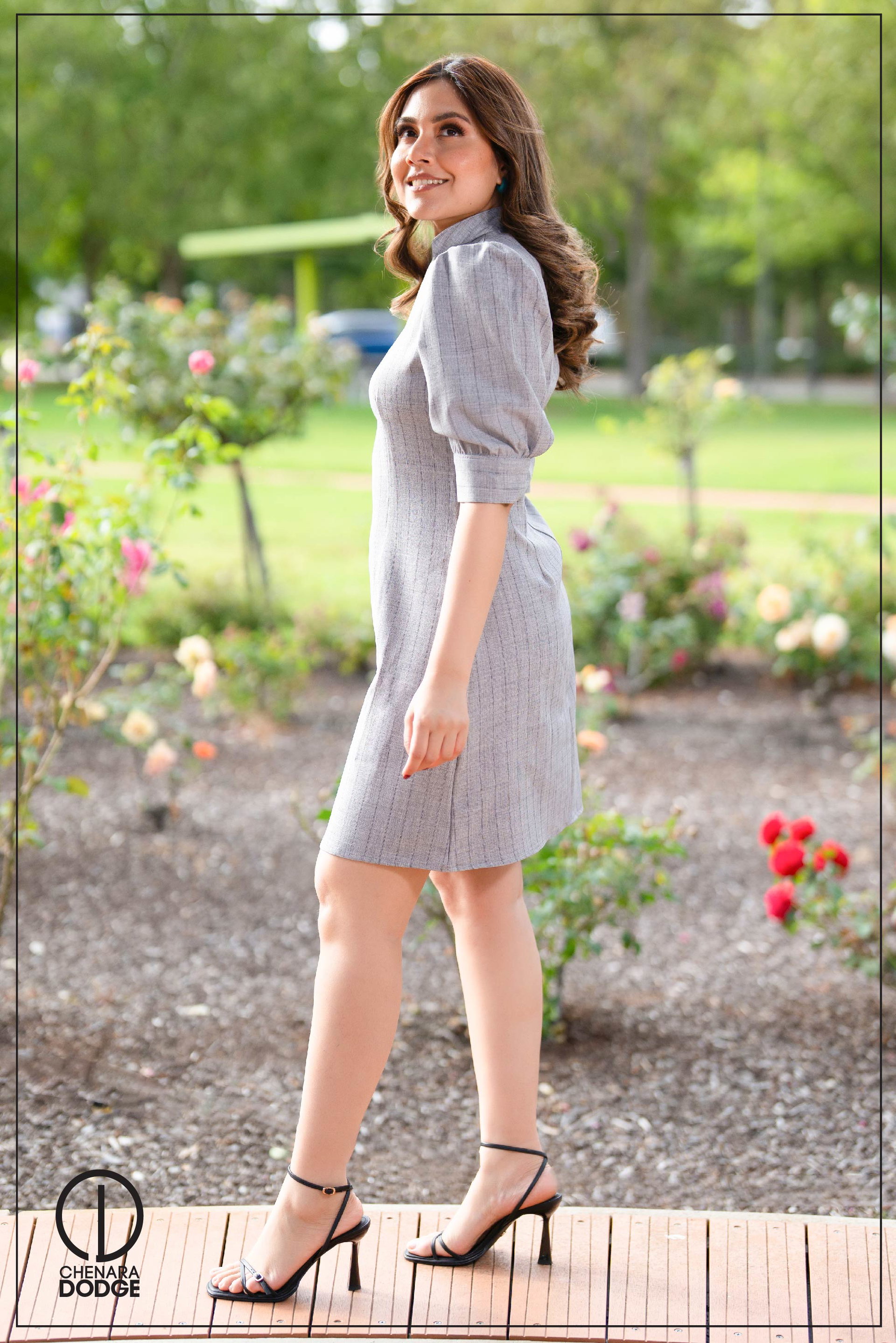 EMILY HIGH NECK MINI DRESS