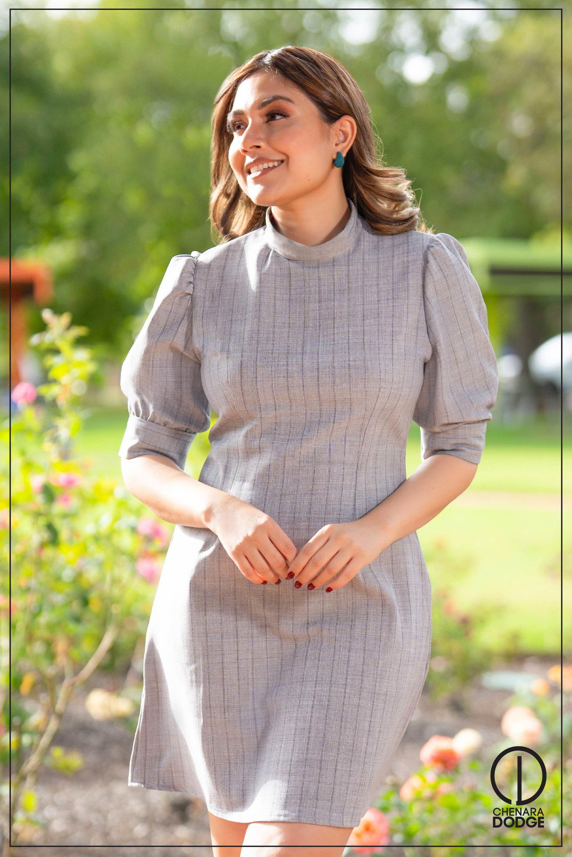 EMILY HIGH NECK MINI DRESS