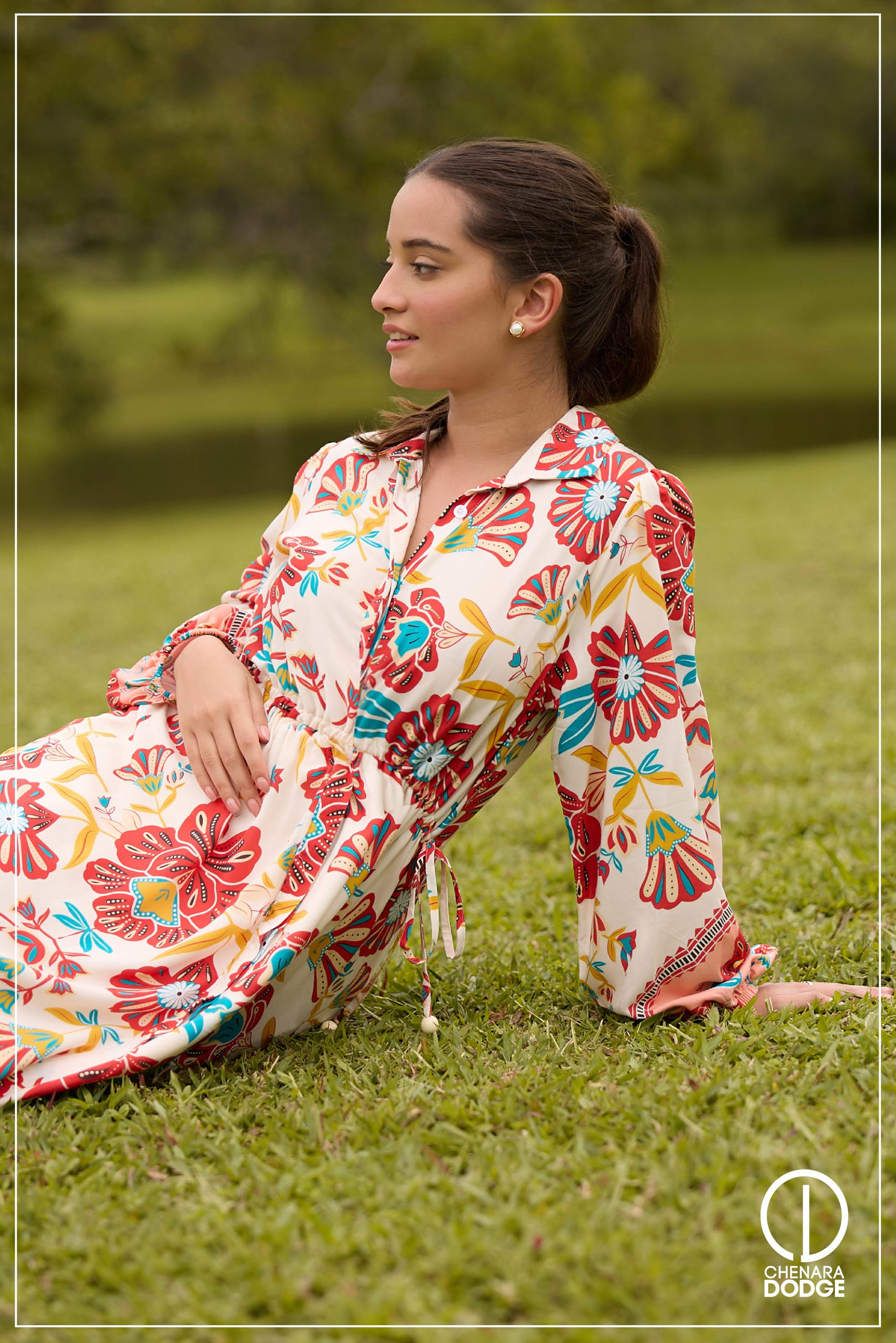 VIVIAN TIE-UP MAXI DRESS