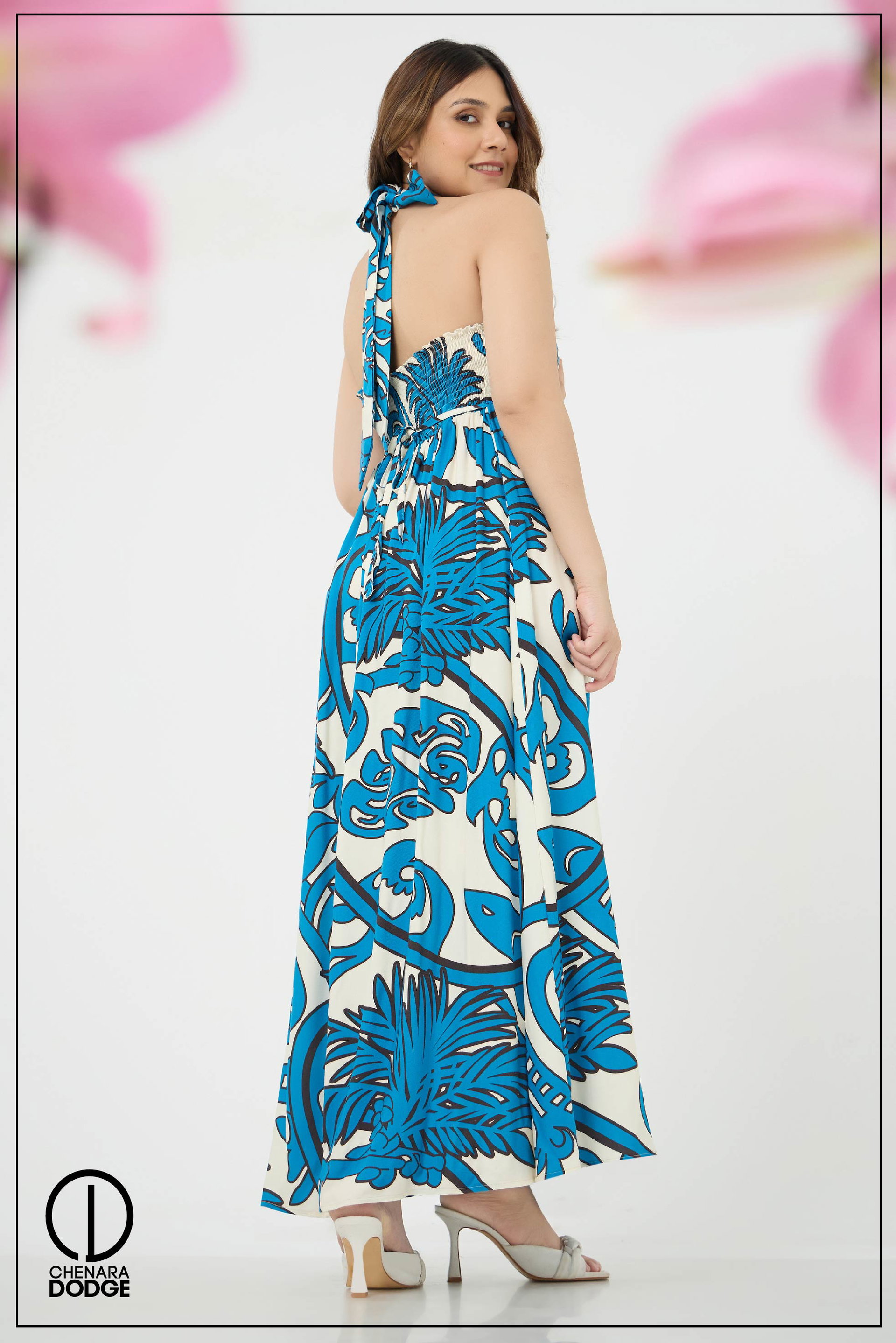 EMMA HAITERNECK MAXI DRESS