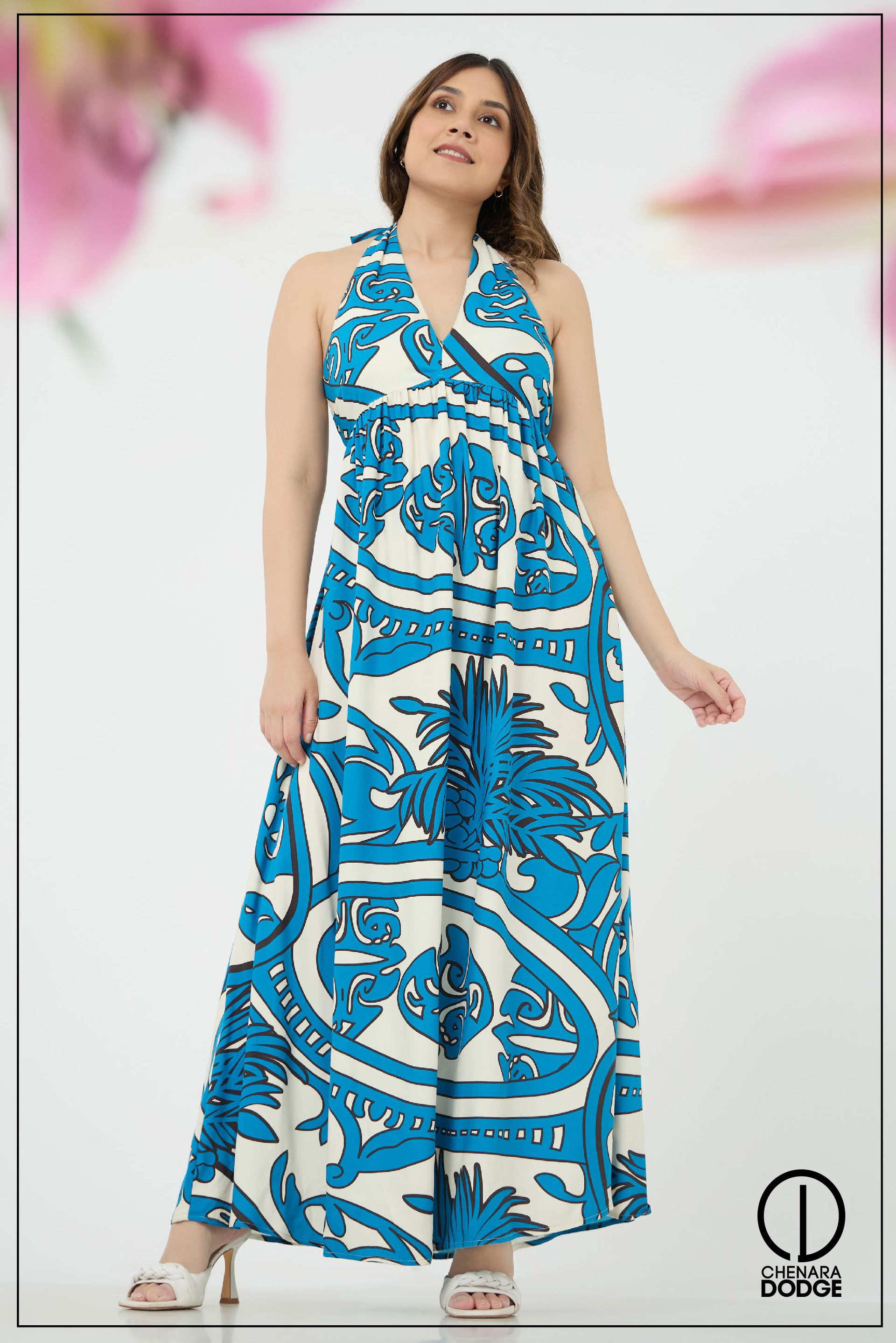 EMMA HAITERNECK MAXI DRESS