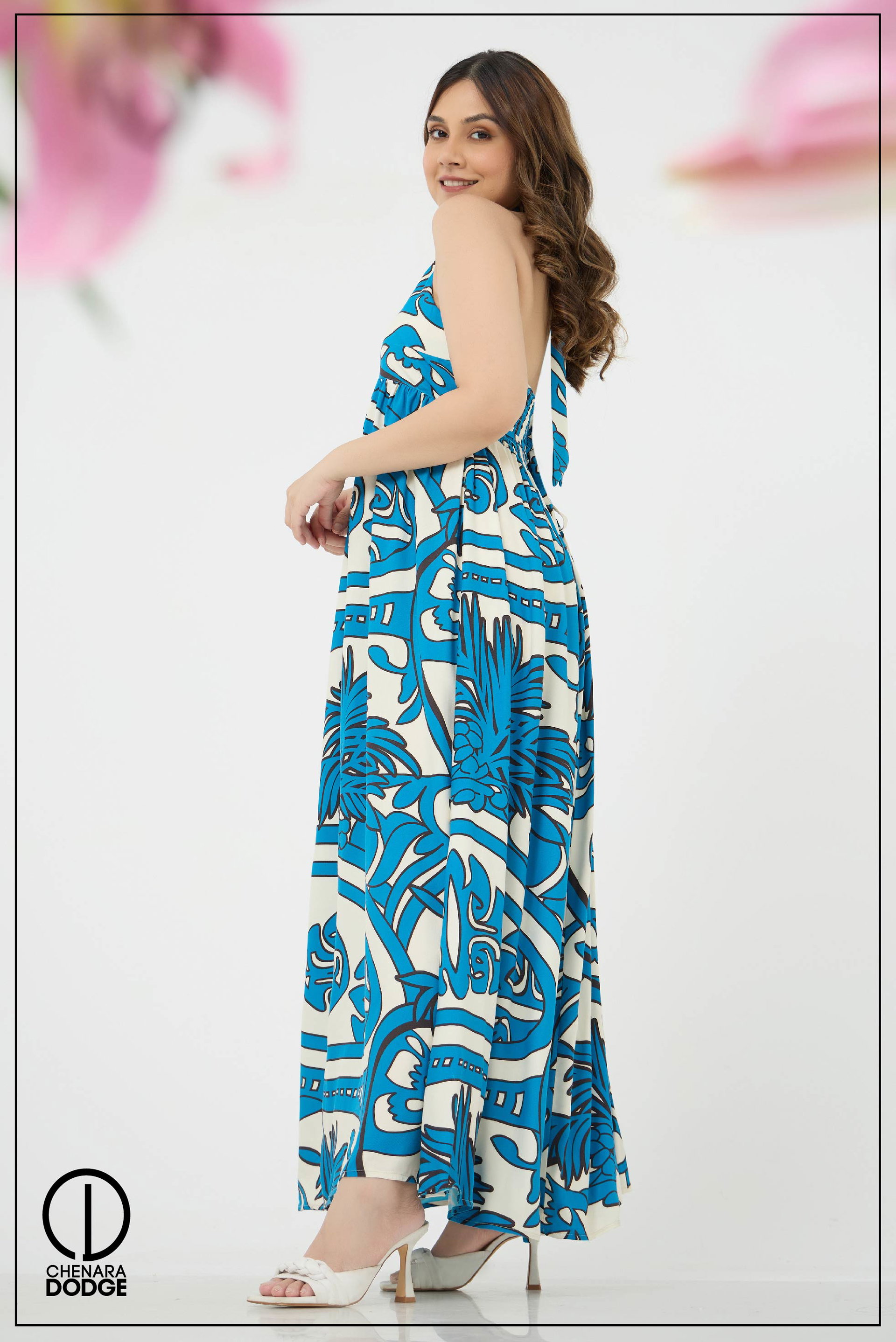 EMMA HAITERNECK MAXI DRESS