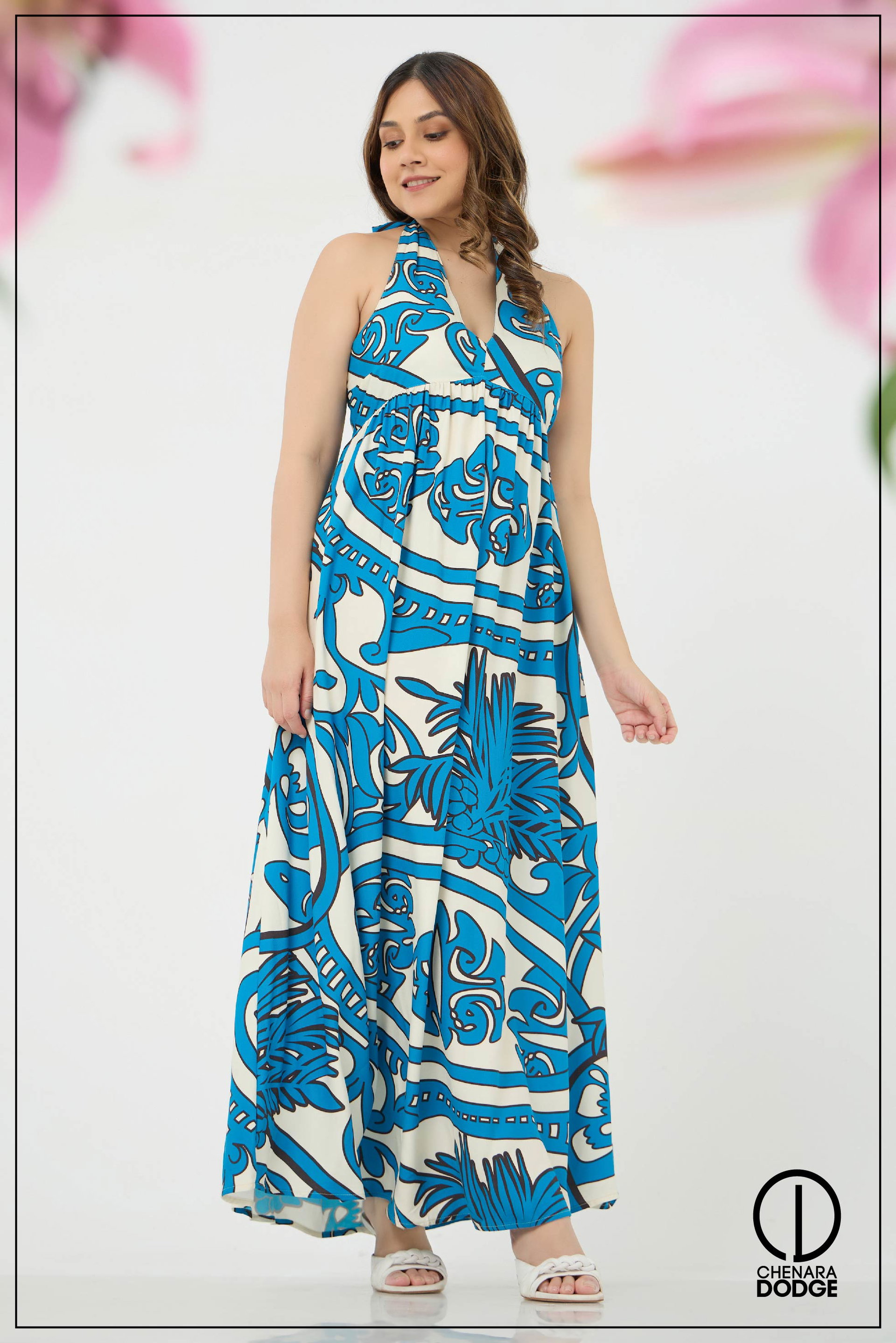 EMMA HAITERNECK MAXI DRESS