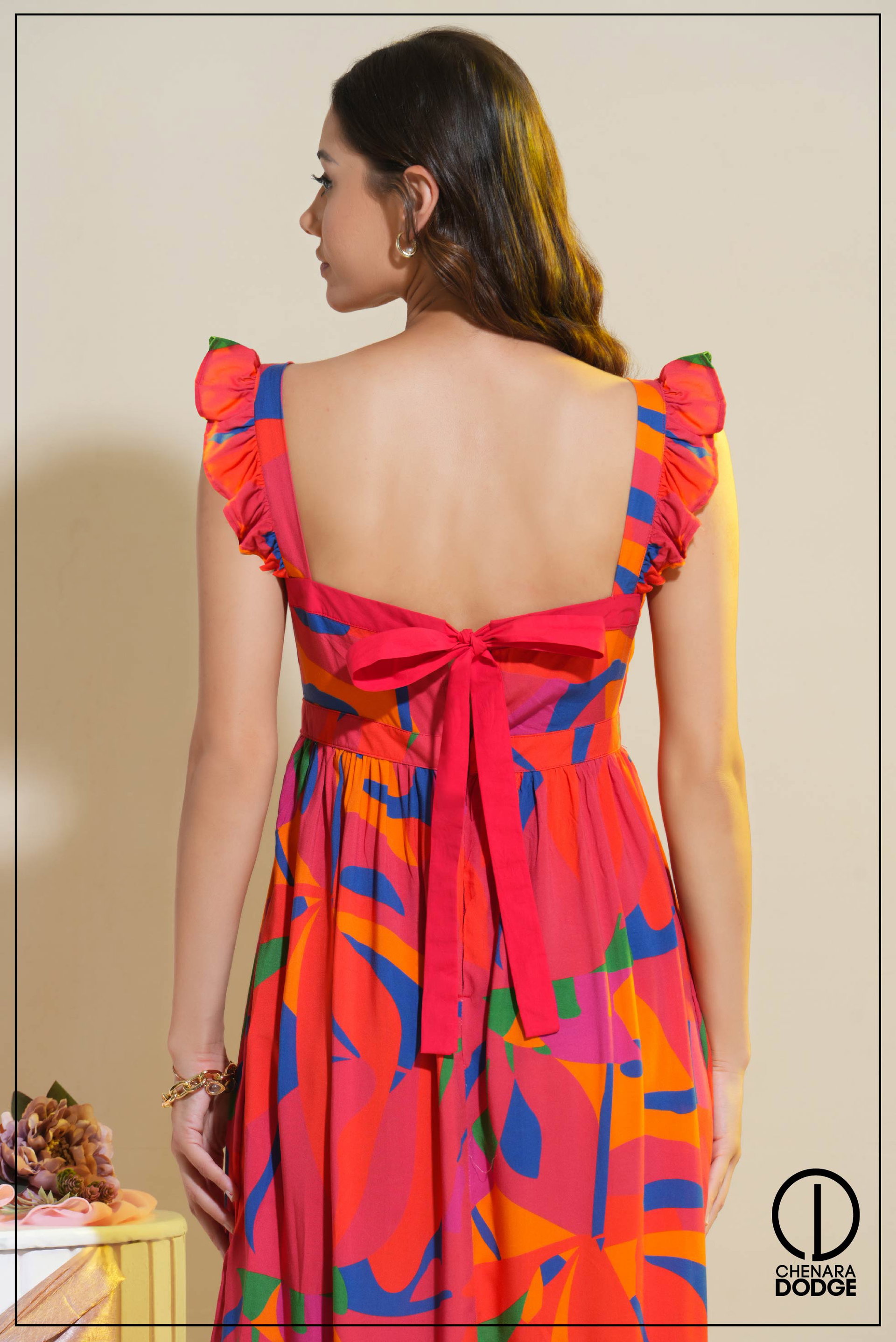 EMMA RUFFLE MAXI DRESS