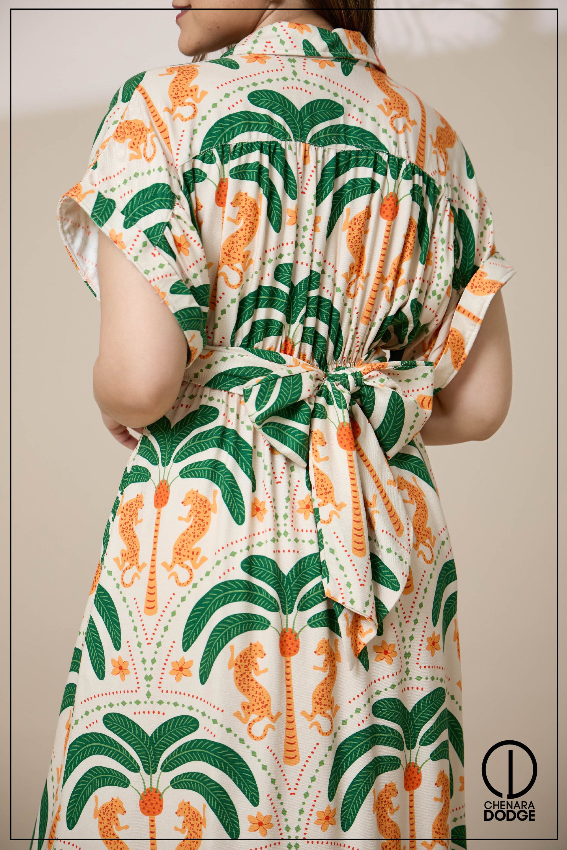 EVANA TWISTED MIDI DRESS
