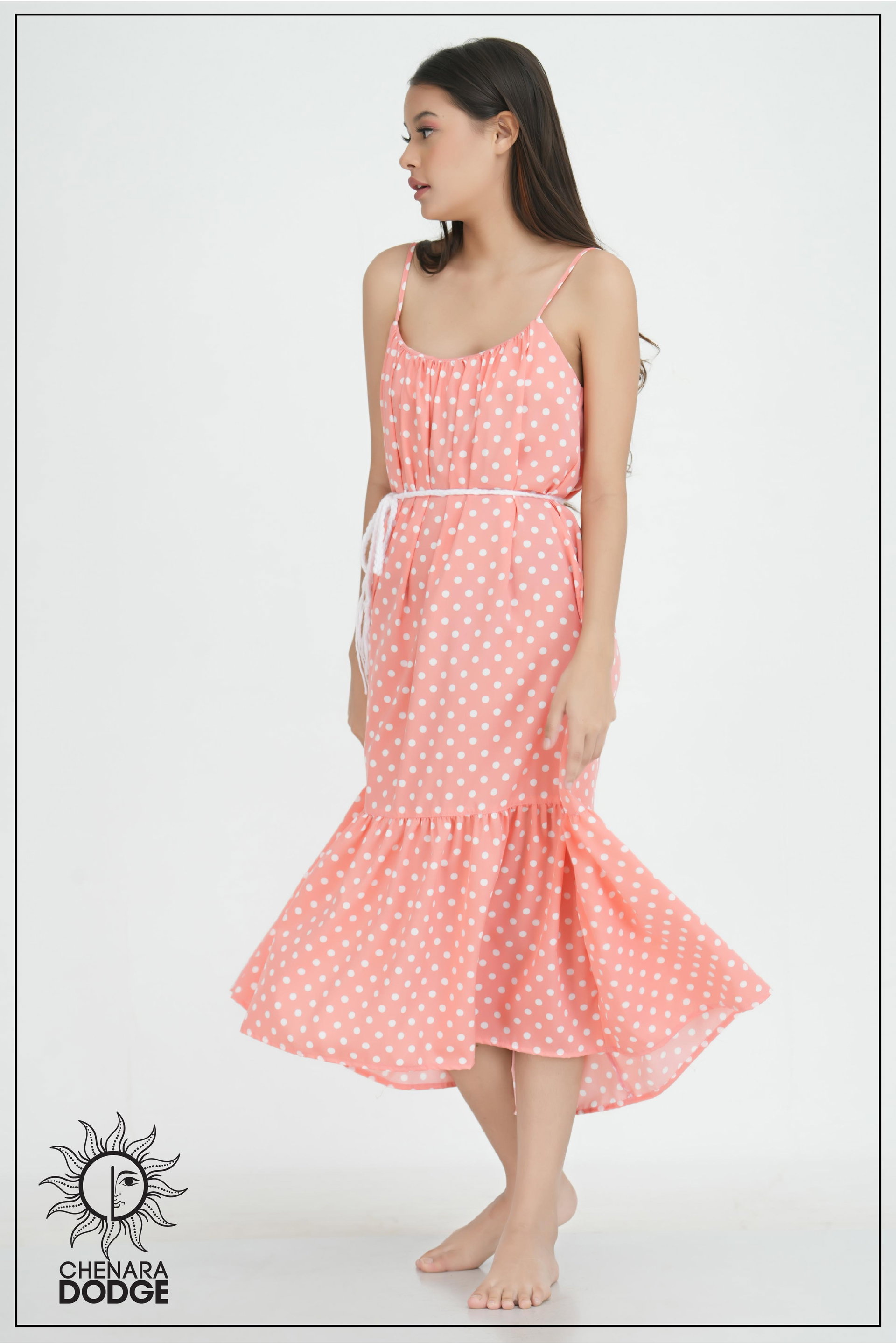 FELICIA STRAP MIDI DRESS