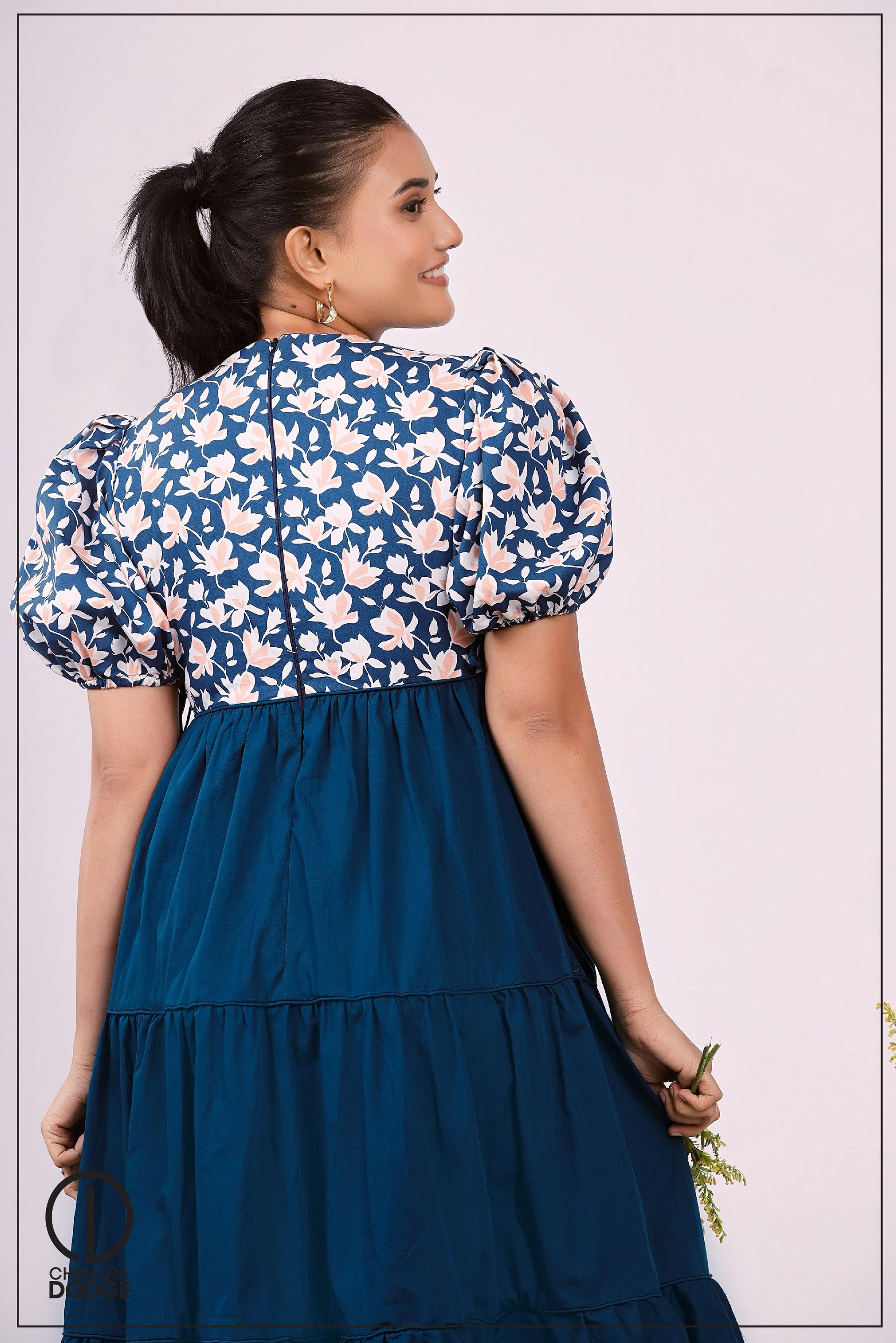 HAZEL HIGH NECK MIDI DRESS