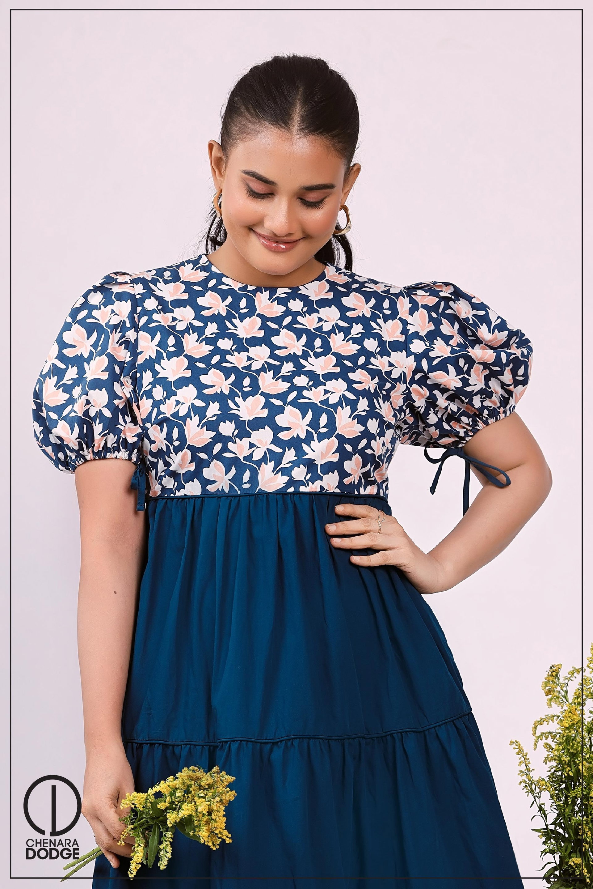 HAZEL HIGH NECK MIDI DRESS