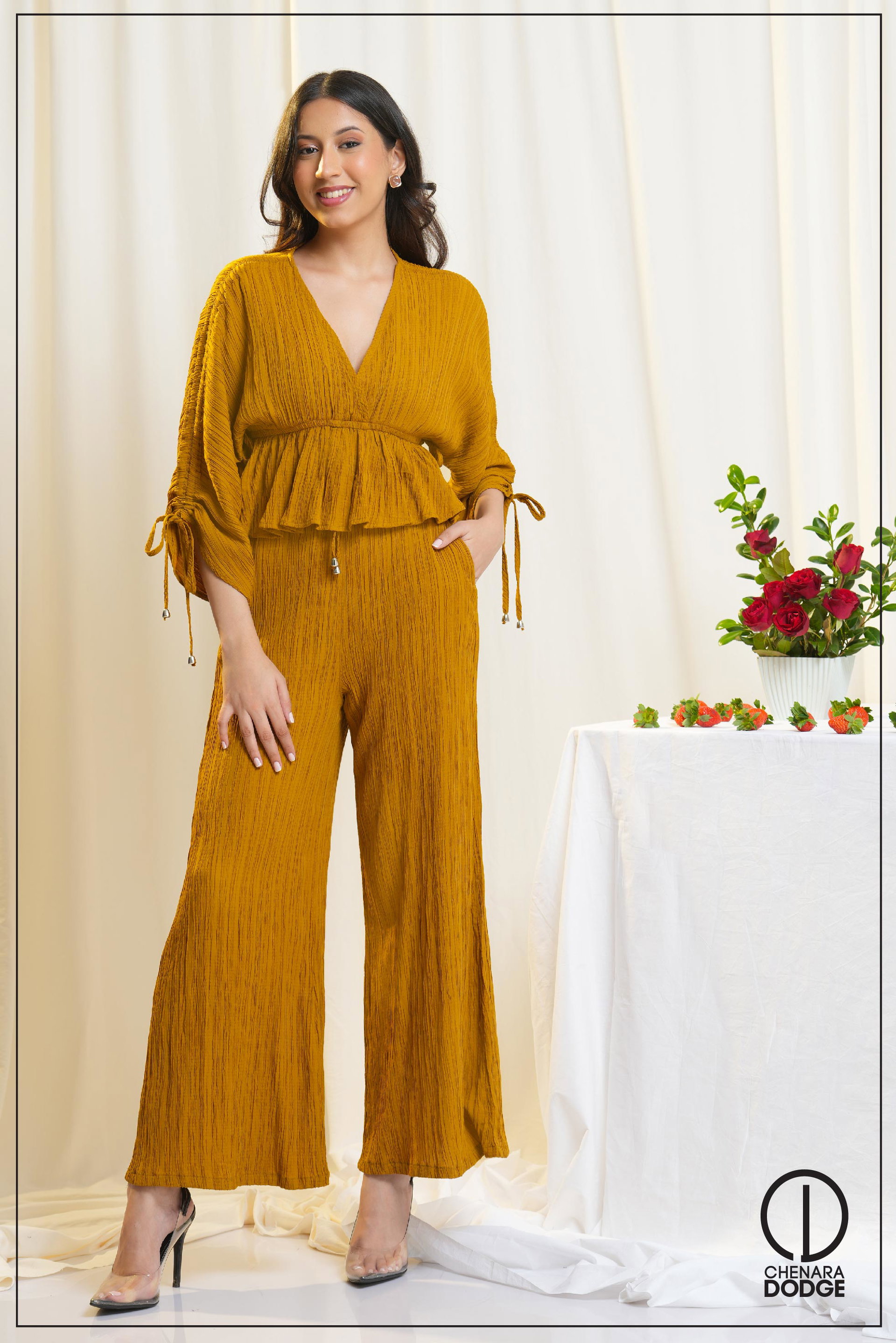 HAZEL RUCHED TWO PIECE SET