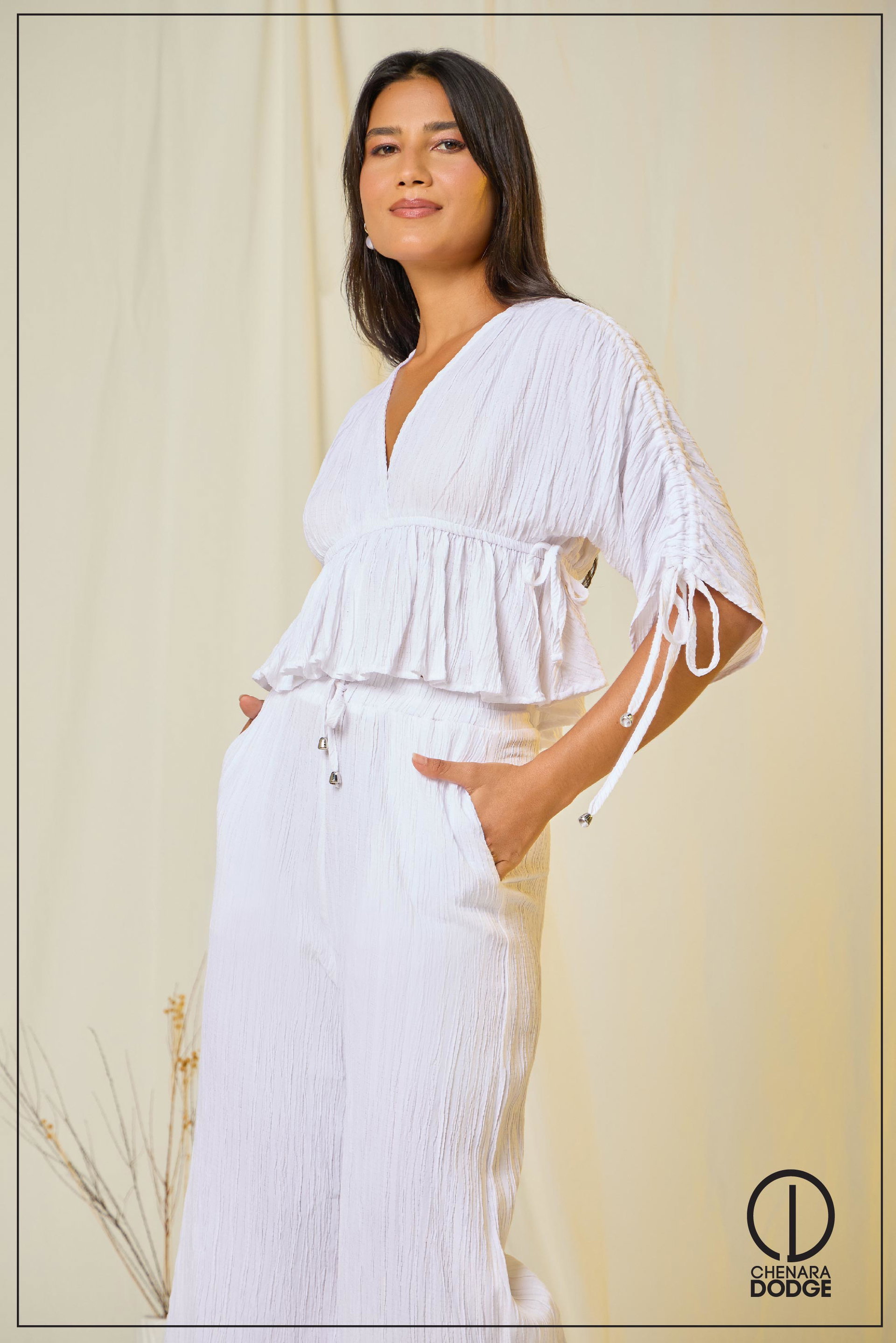 HAZEL RUCHED TWO PIECE SET